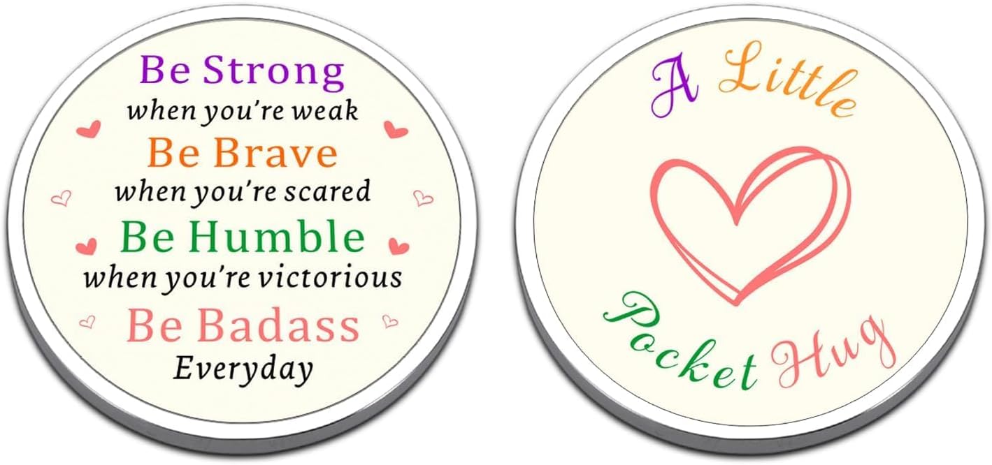 Christmas Stocking Stuffers for Kids, Anxiety Relief Items for Women, Stress Relief Gift for Men Adults, Pocket Hug Tokens for Teens, Mental Health Gifts for Women, Back to College Gifts for Boys Girl