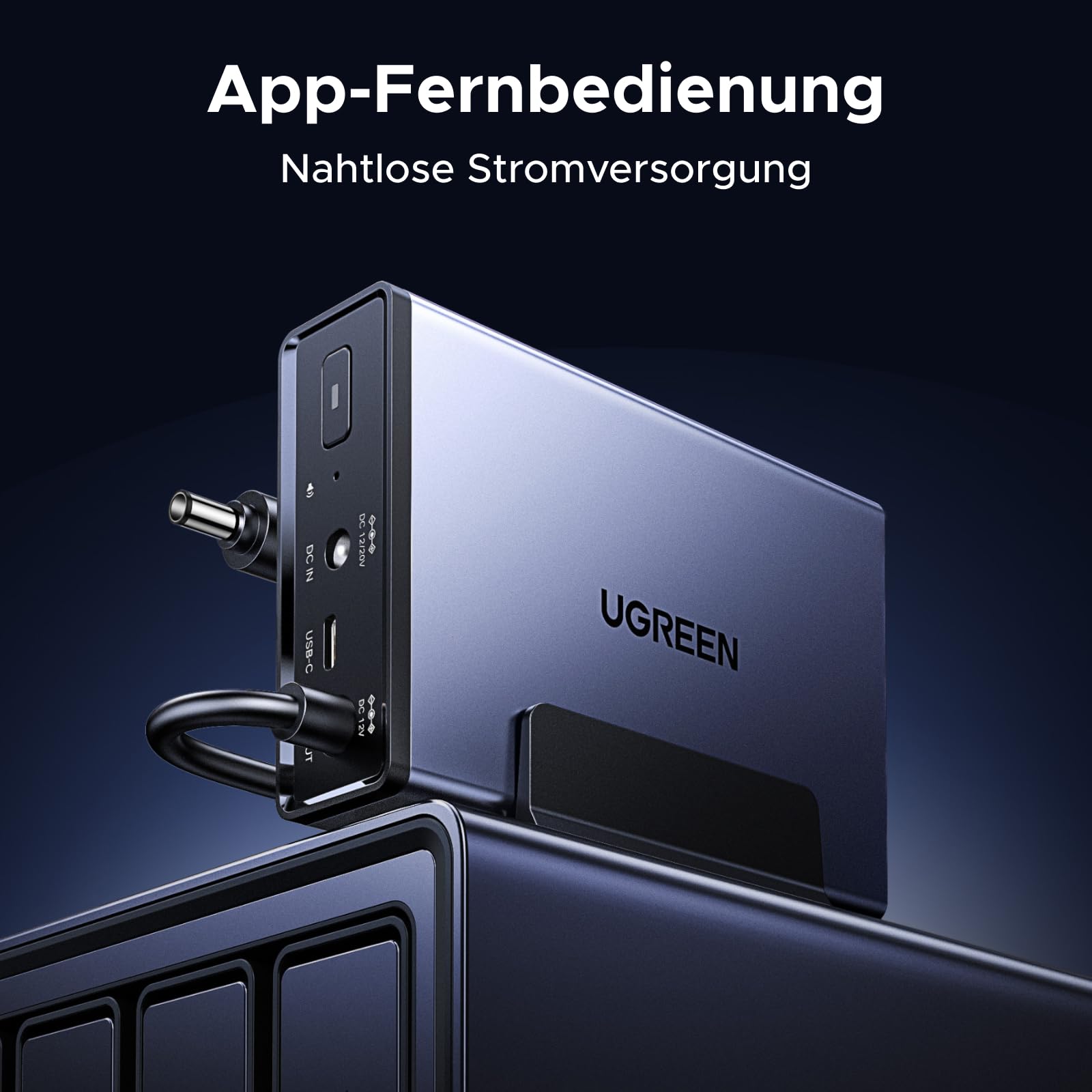 UGREEN 120W USV-Netzteil Überspannungsschutz unterbrechungsfreie Stromversorgung kompatibel UGOS Pro App-Steuerung DH2300 DH4300 Plus DXP2800 Serie DXP4800 Serie DXP480T Plus