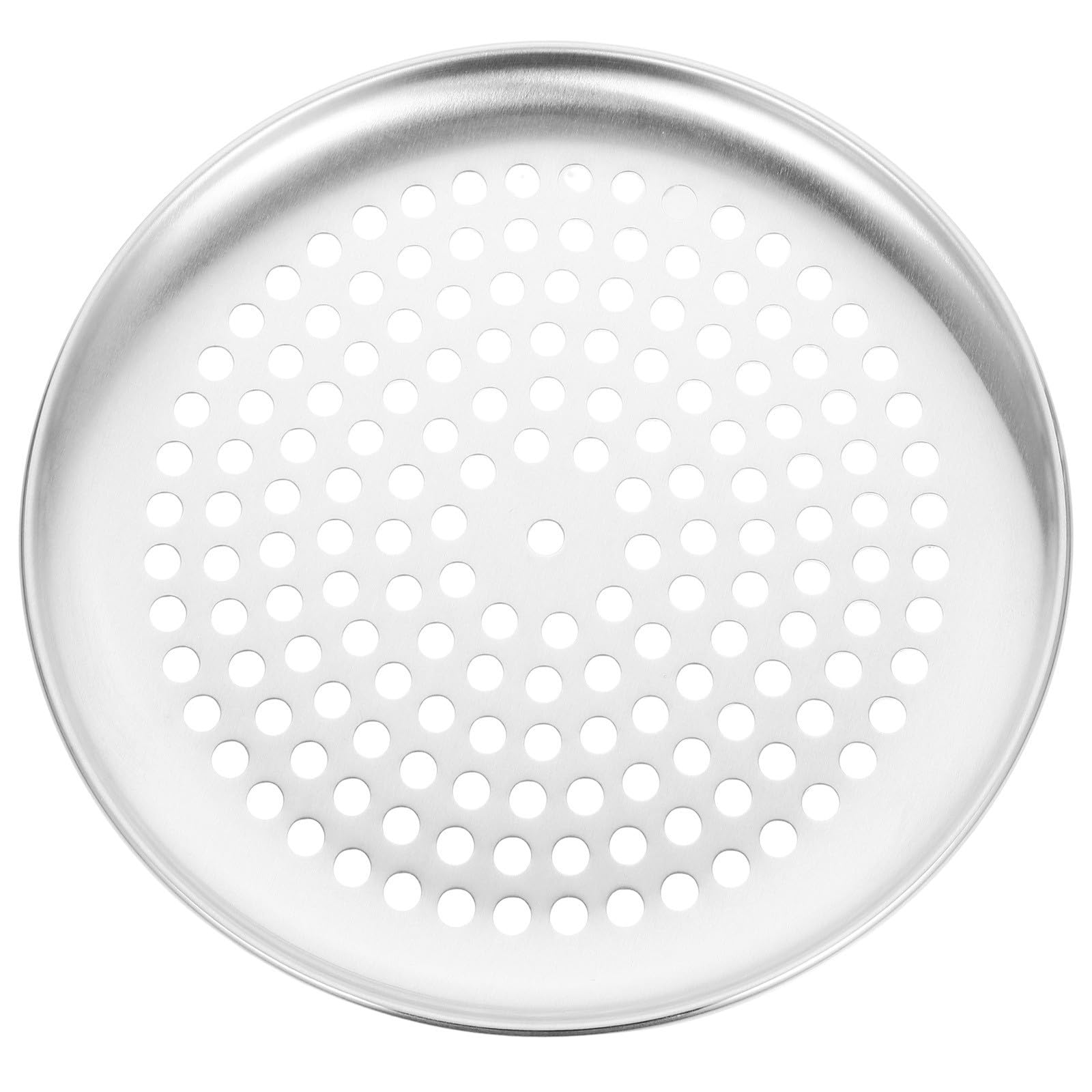 TOMETURE Stainless Steel Perforated Pizza Pan 12 Inch Round Baking Tray for Home Oven Use with Easy Cleaning Feature