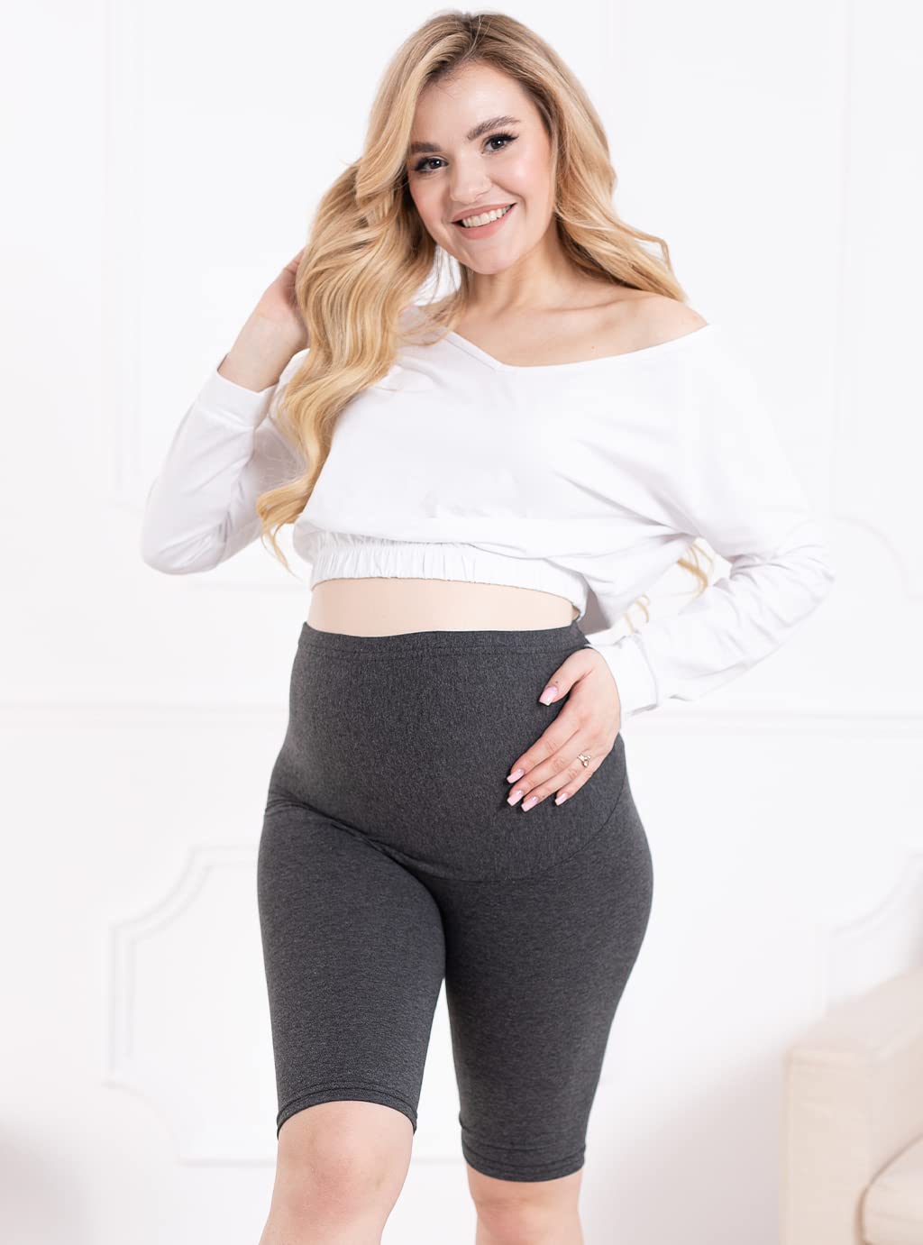 Formommy - Damskie Legginsy 1/3 Ciążowe Kolarki wyprodukowane w UE