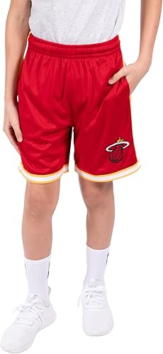 Miniatura 11 de Ultra Game Pantalones cortos de baloncesto oficiales de la NBA para niños, con malla de aire suave, ajuste clásico