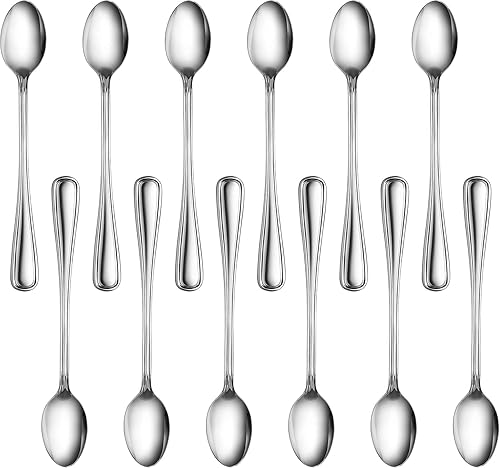 Miniatura 18 de New Star Foodservice 58147 Slimline Pattern, acero inoxidable 18/0, cucharadita, 6 pulgadas, juego de 12