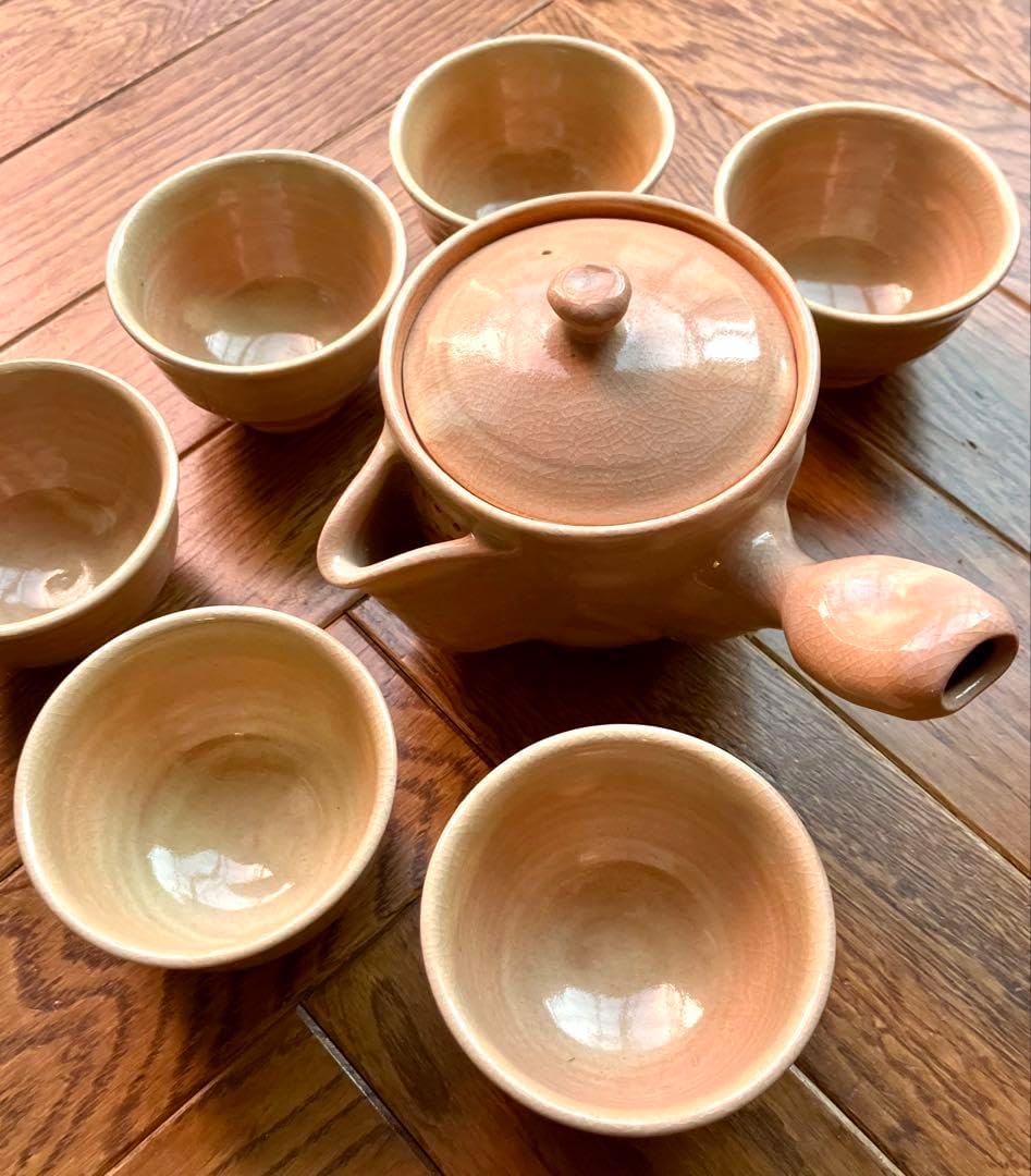 未使用 【 清水酔月 】醉月造 萬古焼 急須 玉露 茶器 5客 セット