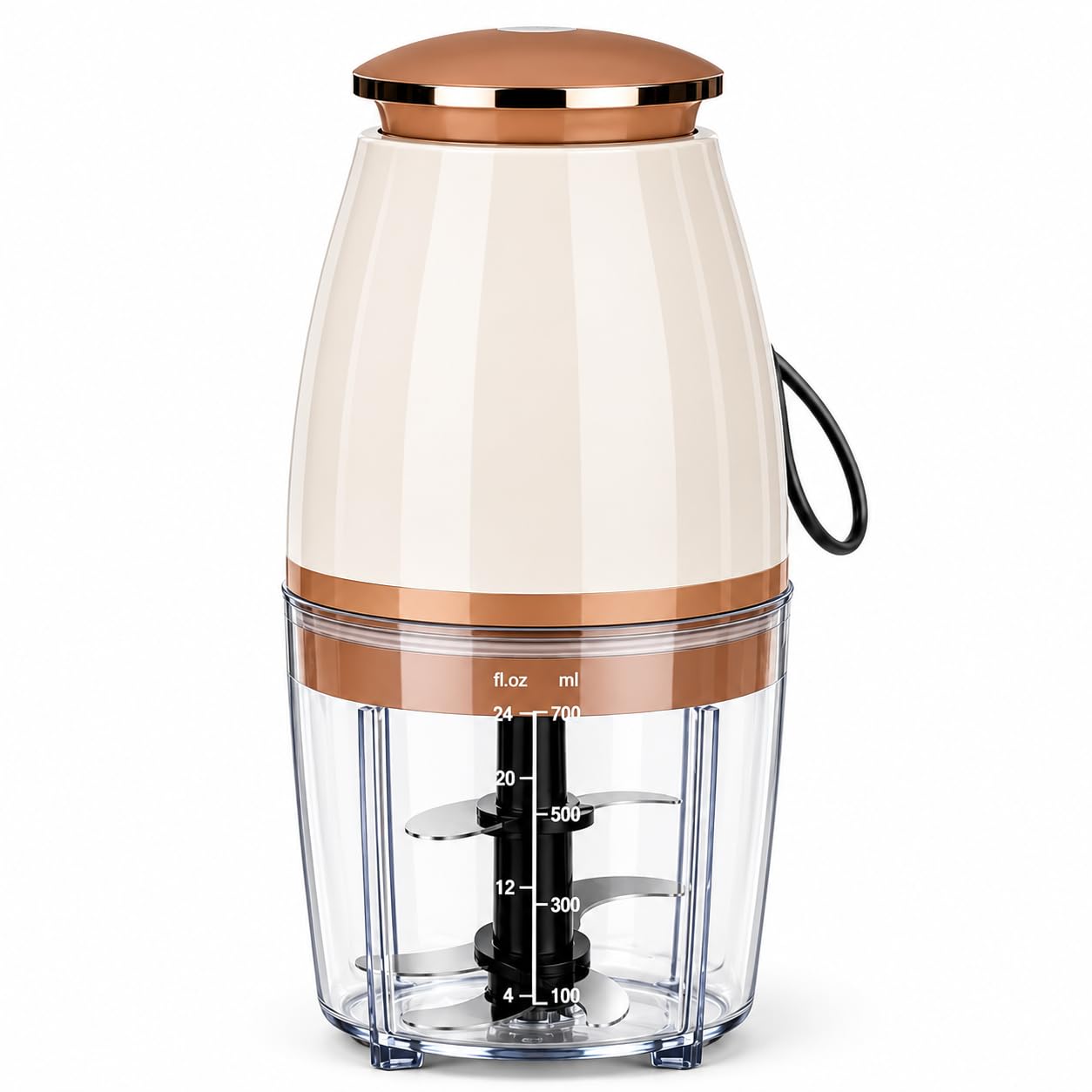 CLARBELLE PROFESSIONALSElectric Vegetable Chopper 700ML | USB Rechargeable Mini Food Processor | One Touch Onion, Garlic & Vegetable Cutter for Kitchen-image-35