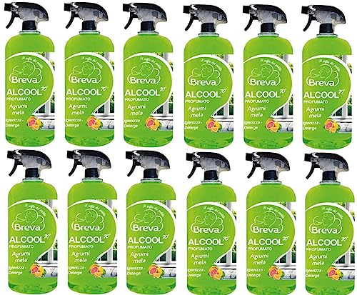Alcohol (spray) 70° Perfume cítricos – Manzana 750 ml (12)