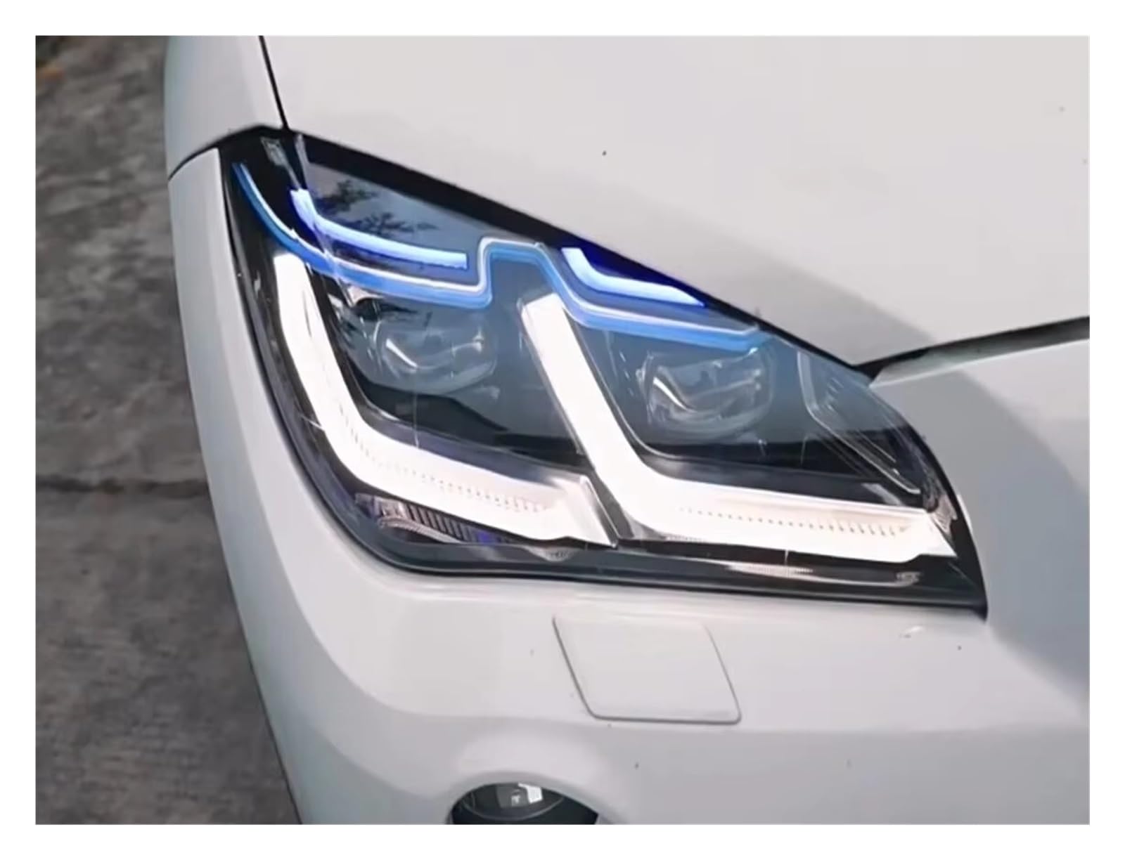 Anteriore Gruppo Fari Anteriori Auto Luce Per BMW Per X1 E84 Faro 2010-2015 Testa Lampada Drl Lente Proiettore Accessori Automotive Plug And Play(For Xenon)