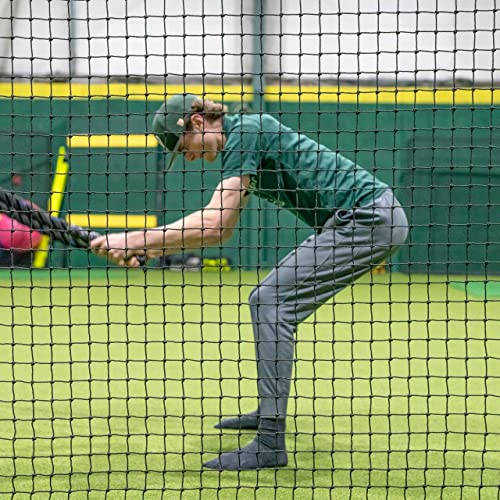 Baseball Backstop Nets [50 Sizes] | Pro Grade Baseball Softball Netting Material – 100% Weatherproof | Baseball Net with Overlocked Edging | Reinforced Softball Net (14' x 14') - Thumbnail 6