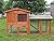 BUNNY BUSINESS The Grove Red Cedar Double Decker Rabbit/ Guinea Pig Hutch and Run