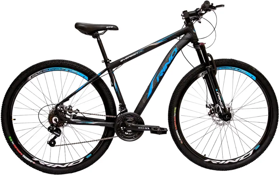 Bicicleta RINO EVEREST 29 Freio Hidráulico - Cambios Shimano 24v com Trava