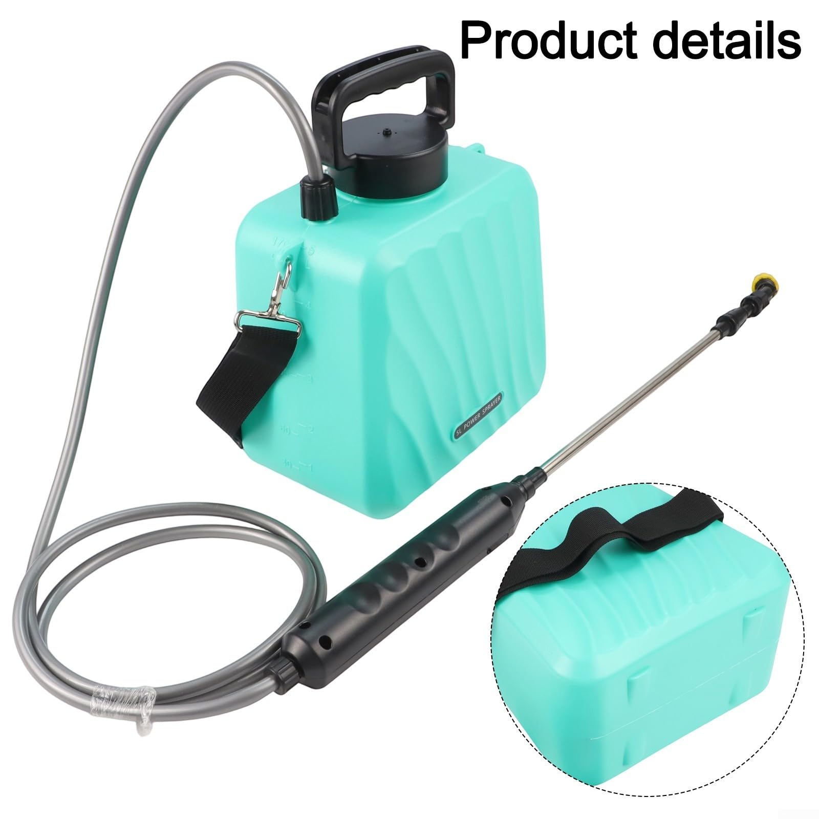 Pulvérisateur Jardin 5L ABS Léger avec Sangle(Blue)