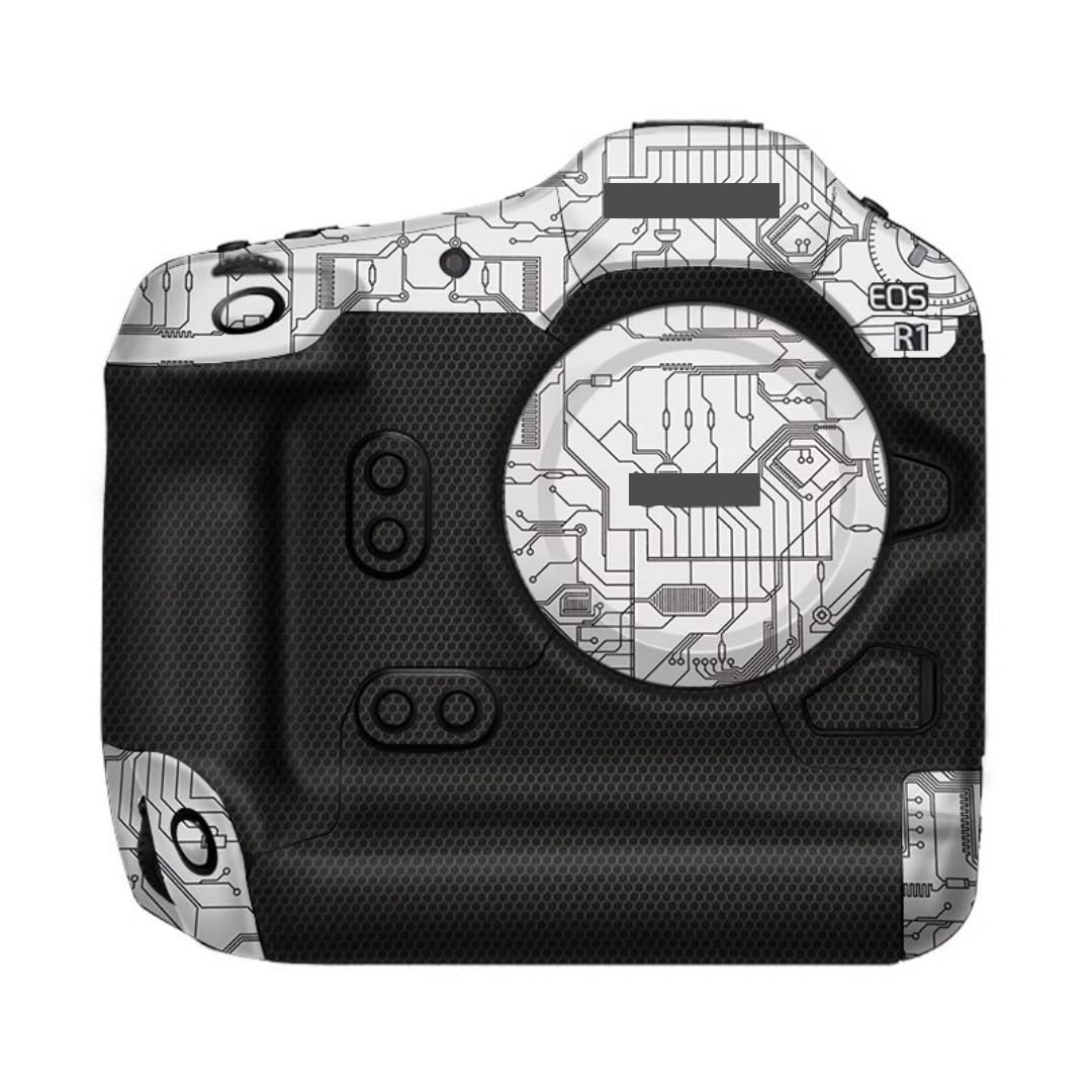 R 1 - Adhesivo protector para cámara Canon EOS R1 (blanco circuito)