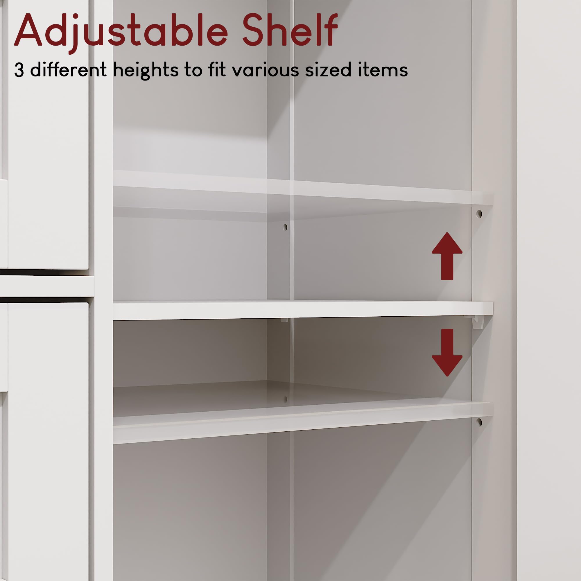 Bath Vida Designs Bathroom Cupboard 4 Drawer 1 Door Floor Standing Cabinet Unit Storage Wood, White