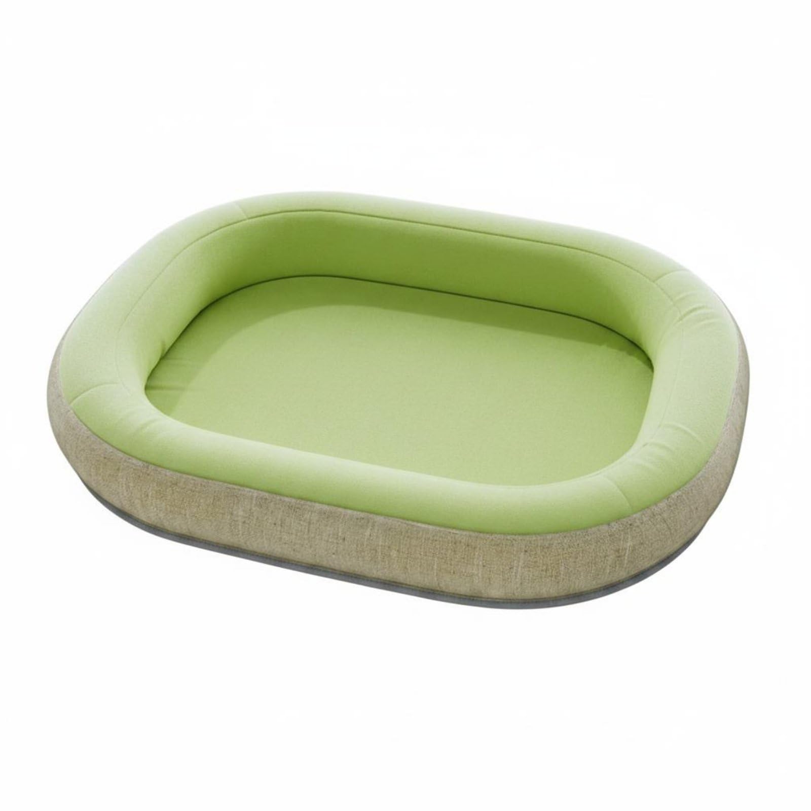 Cuccia Ovale Tappetino Nido Cuscino con Bordi Morbidi in Tessuto Oxford Confortevole Cura Facile Adatta a Salotto Camera Vicino Alla Finestra Interni, XL 75 60cm