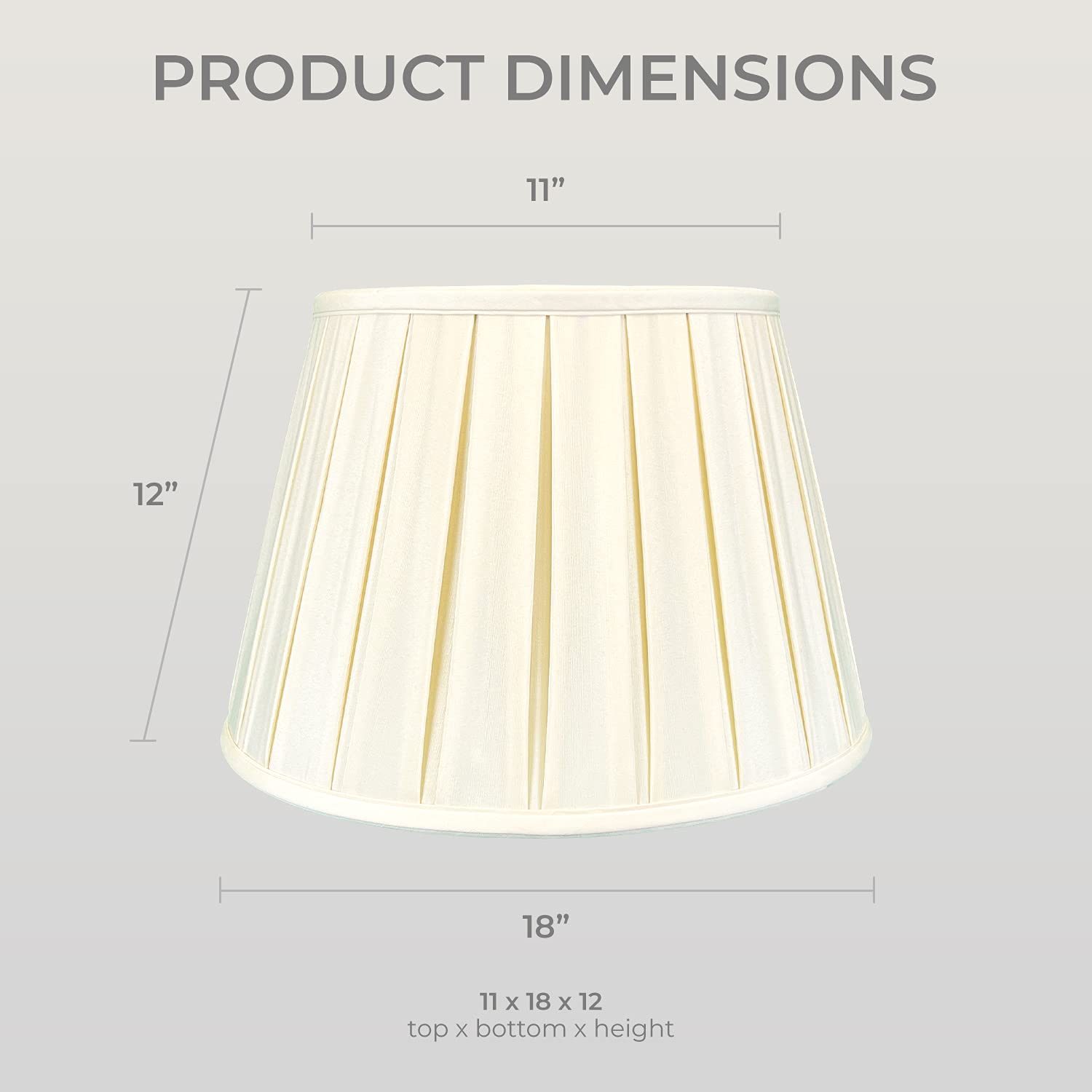 Royal Designs, Inc. Empire English Pleat Lamp Shade, BSO-724