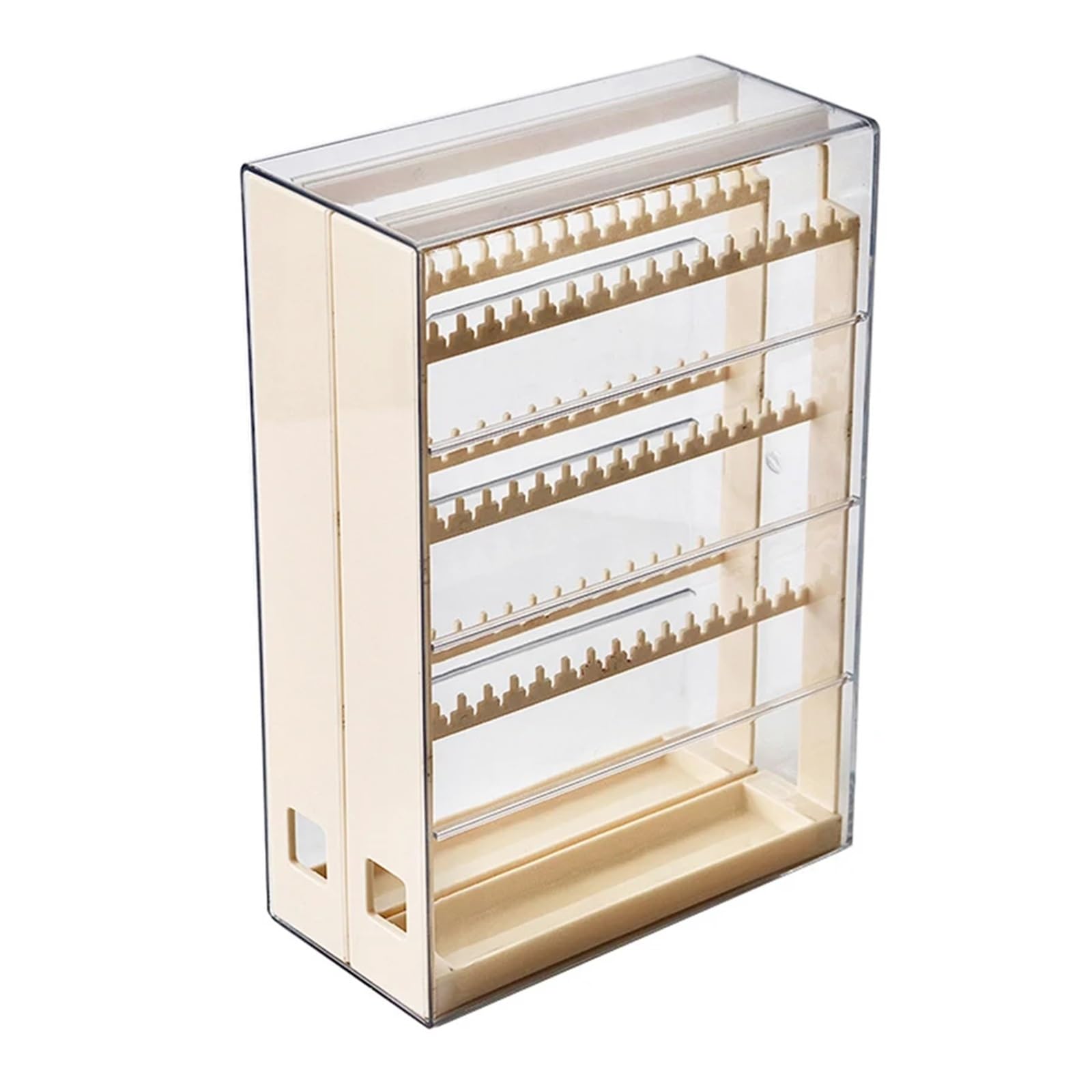 YUSUZH 1PCS Transparent Plastic Jewellery Organiser Necklace Bracelet Box Dustproof Earring Holder Storage for Rings, Earrings