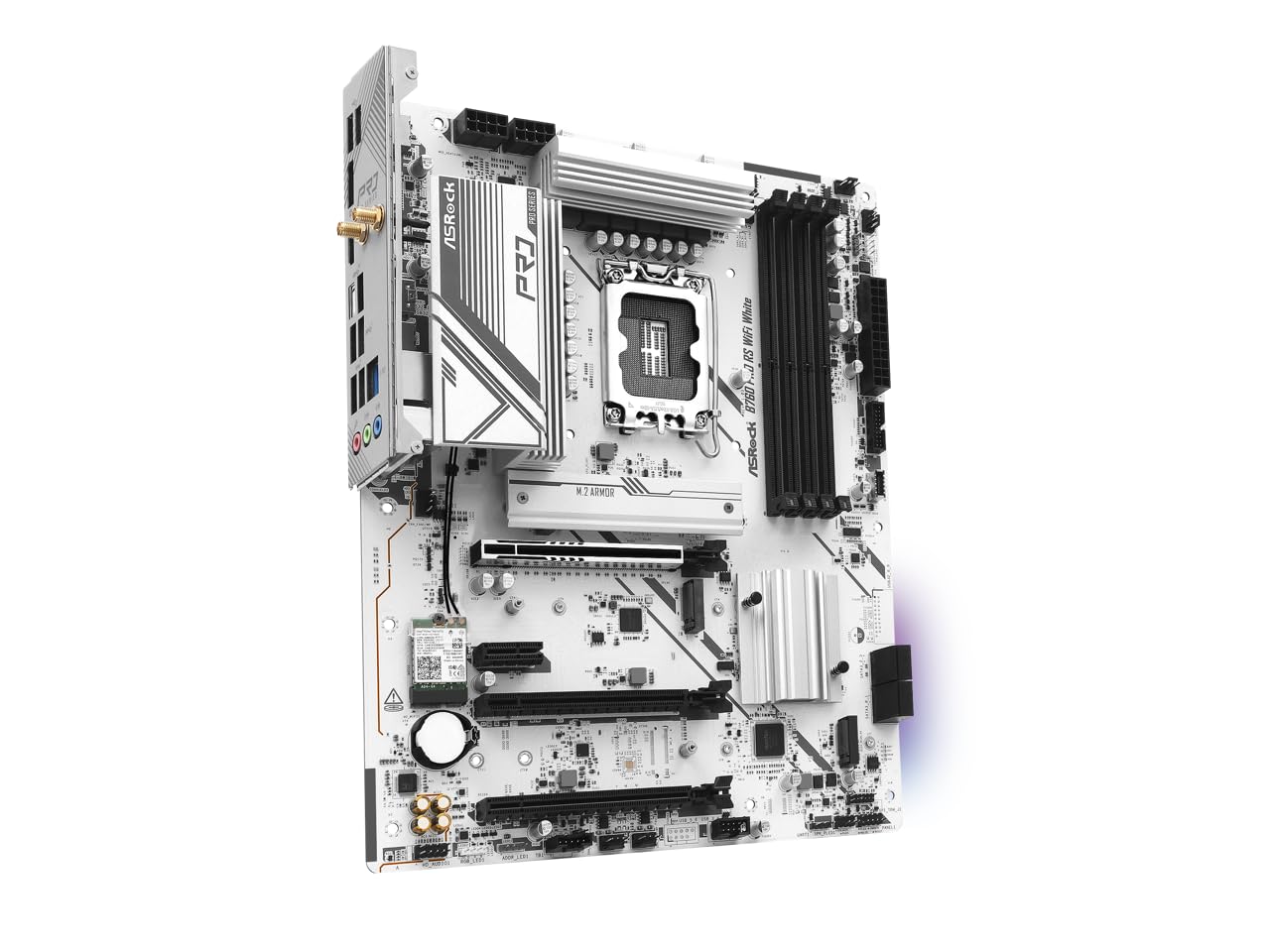 ASRock Placa mãe B760 Pro RS WiFi Branco LGA1700 Intel ATX DDR5