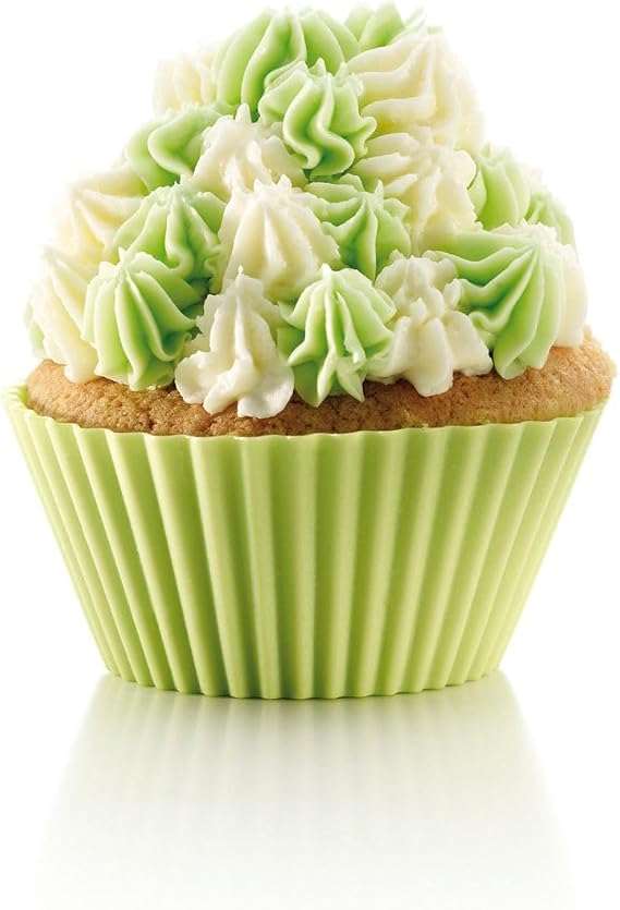 Lekue Silicone Assorted Color 6 Piece Cupcake and Muffin Cup Set