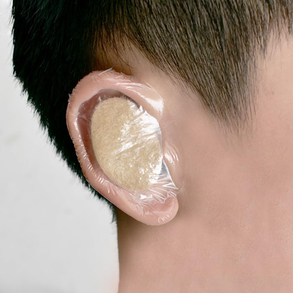 50pcs Rose - Protège Oreilles De Poulet Pour La Embaudes Cheveux, Casquettes De Bain, Cache