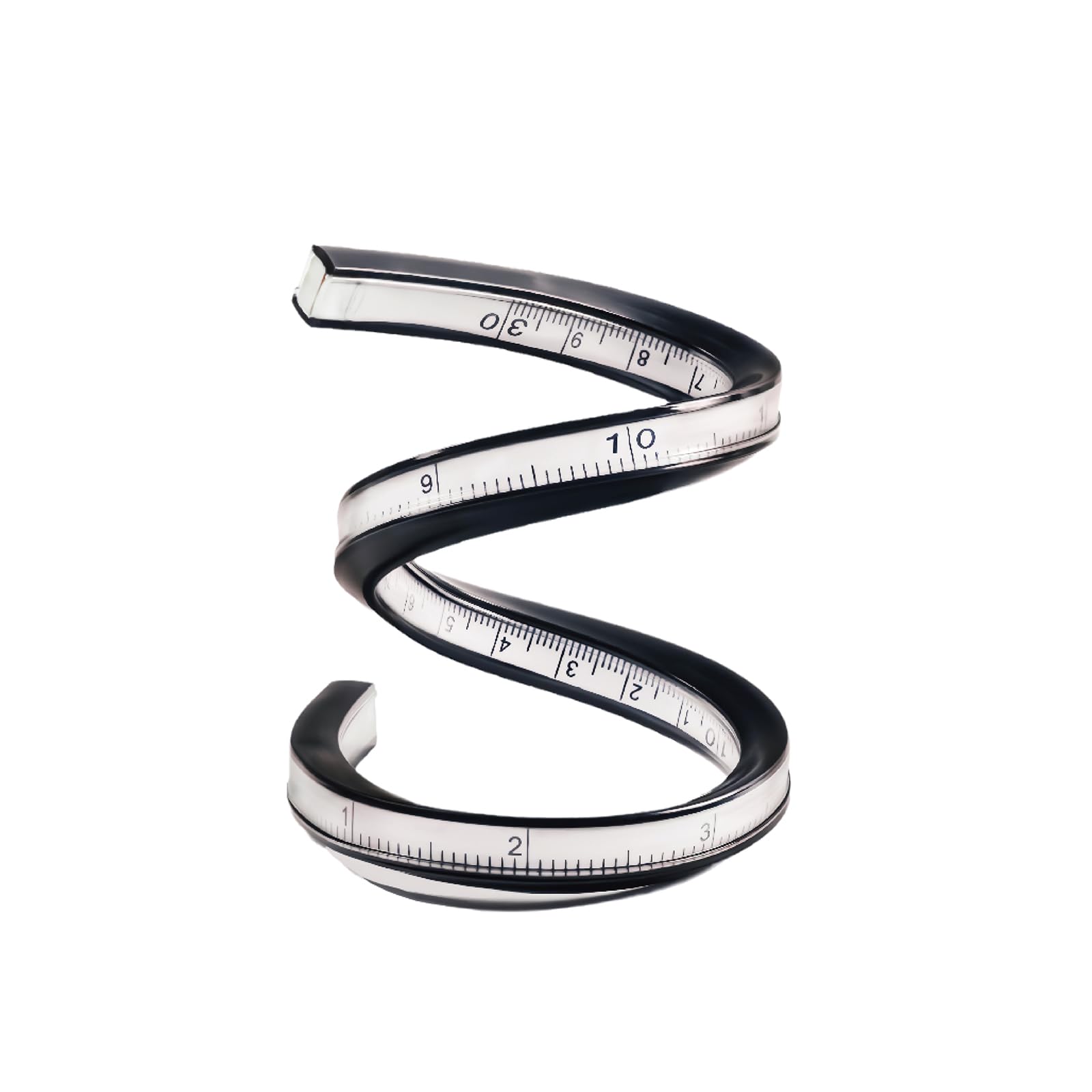 Kearing Black Flexible Curve Ruler, 12 Inch (30 Cm) Bendable Ruler For Engineering Drawing, Garment Design