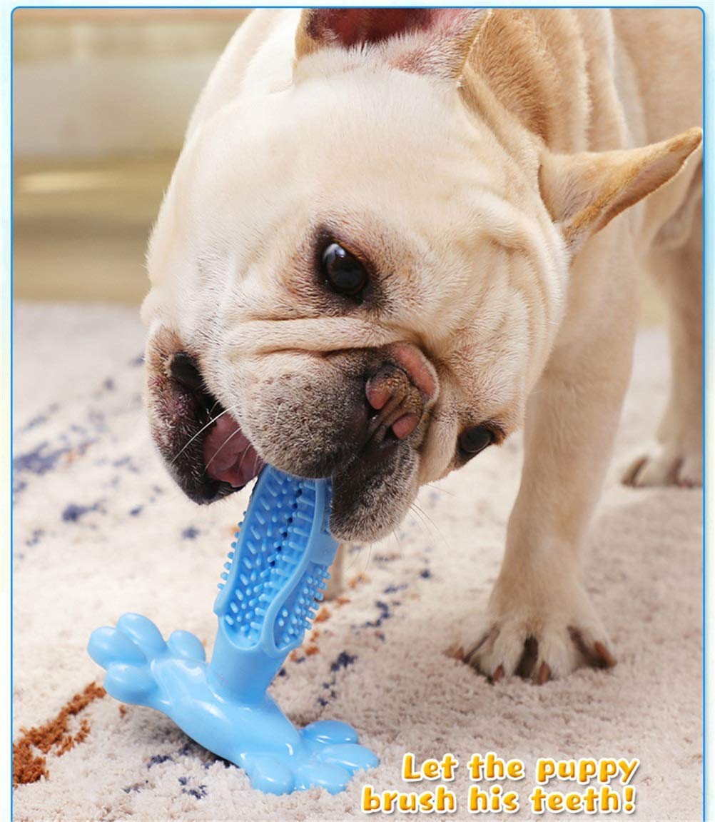 MU Perro Juguete Perro Masticar Juguetes Perro Cepillo de Dientes Mascota Molar Dientes Limpieza Cepillado Palo Perrito Cachorro Dental Cuidado Perro Mascotas Suministros,Verde