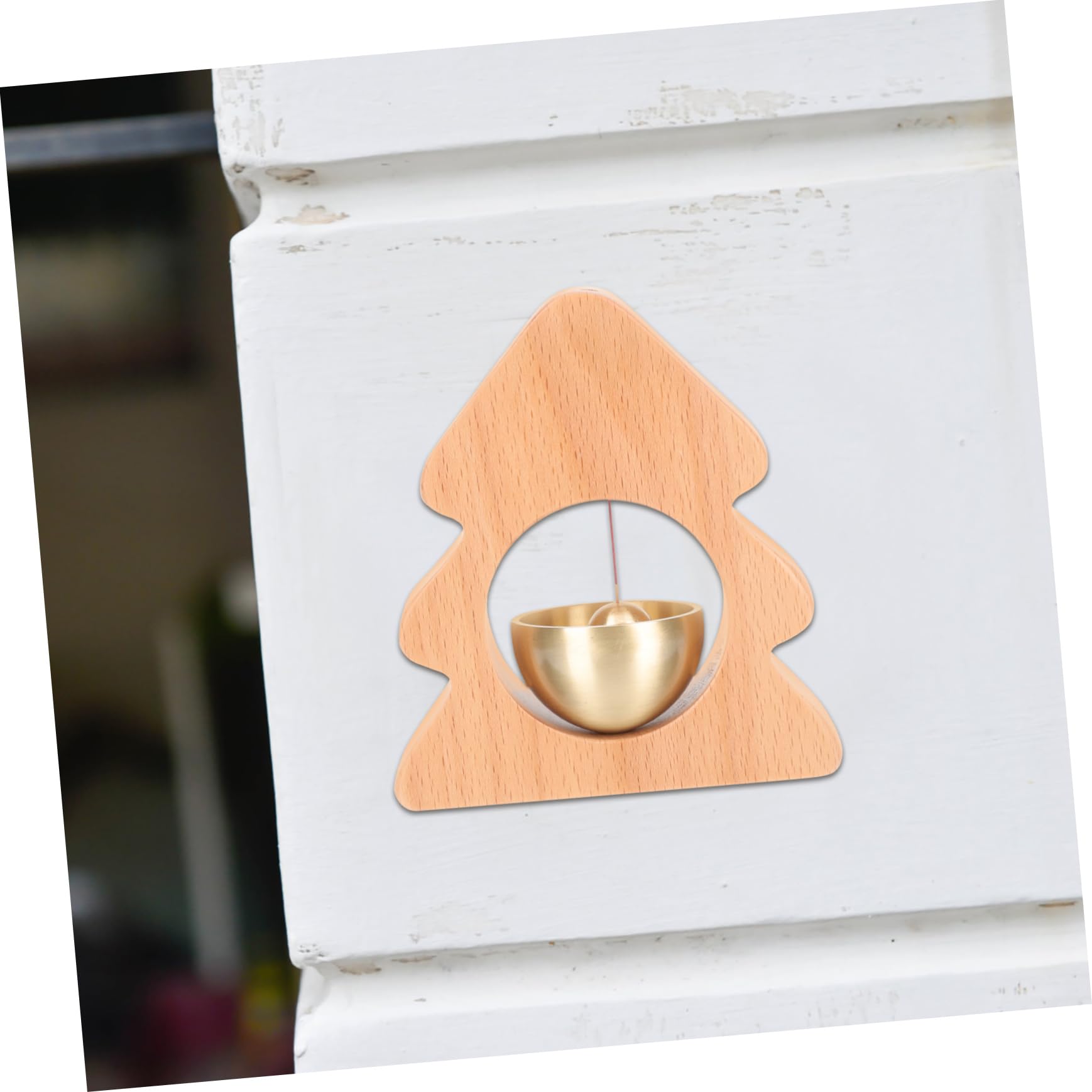 Cabilock 5 Pz Campanello Di Casa All'aperto Carillon Bomboniere Natalizie Porta Campane Di Natale Omaggi Per Feste Di Natale Lucine a Batteria Campanello Per Cani Rintocchi Decorazioni Rame