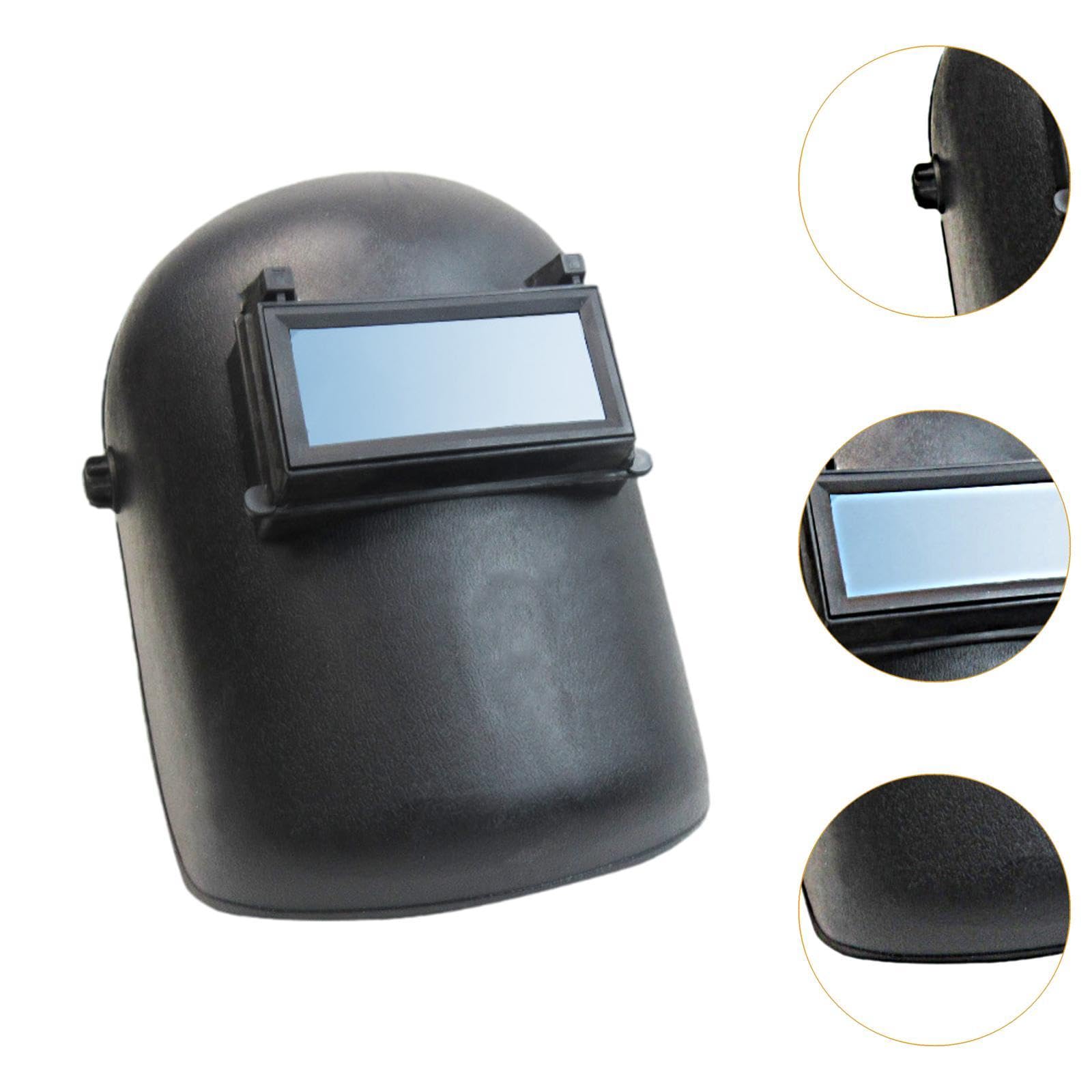 Schweißhelm, Schweißermaske, Haube mit verstellbarem Band, Schutzabdeckung, Kopfbedeckung für Arbeit, Reparatur, Zuhause, Garage