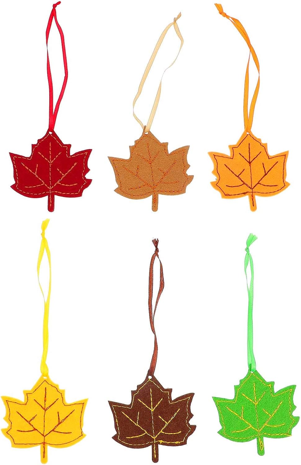 Wakauto 6pcs Wooden Maple Leaf Ornaments Thanksgiving Cutouts Fall Maple Leaf Shape Wood Sign Lifelike Maple Leaf Crafts with Rope Hanging Fall Leaves Wooden Decor for Thanksgiving Fall Party