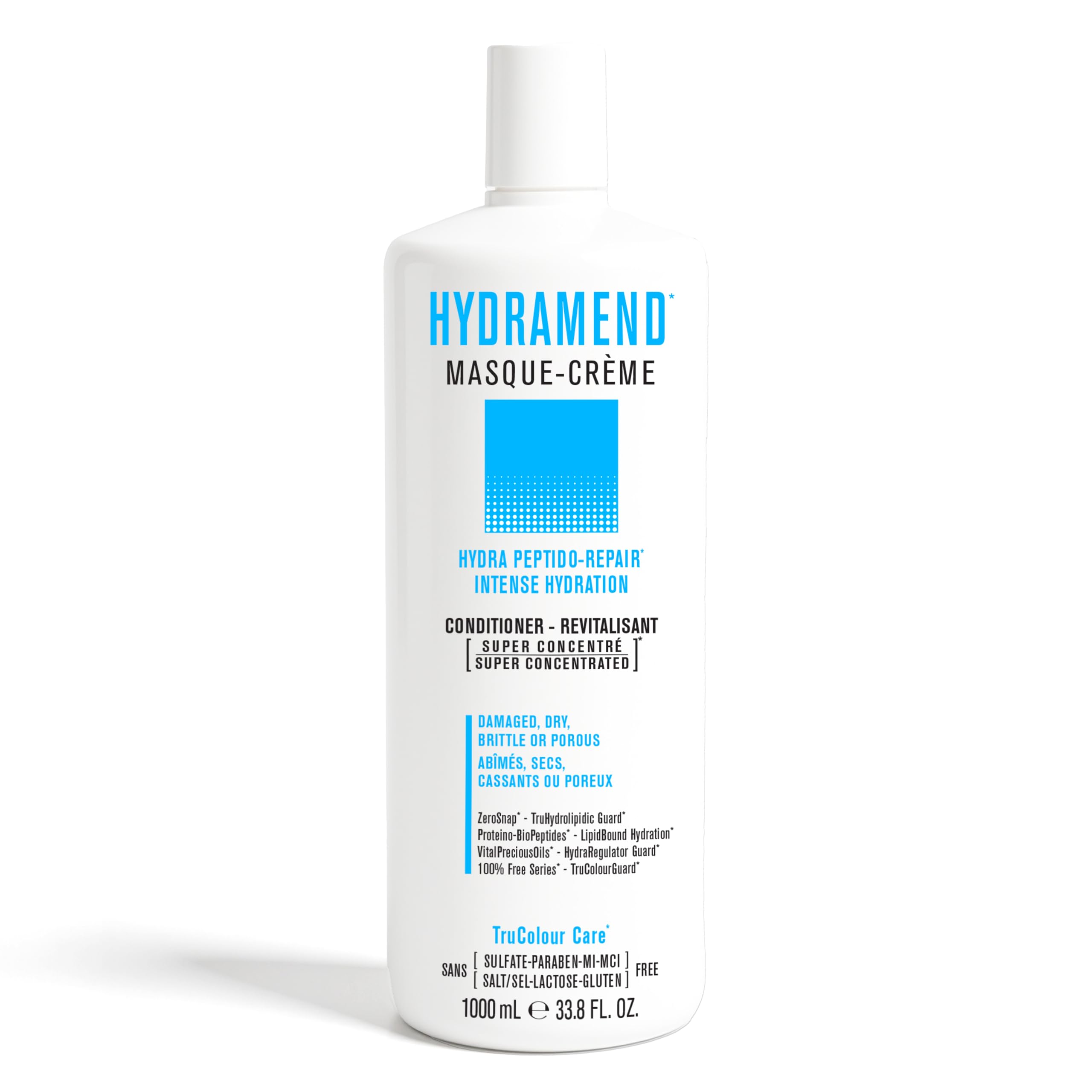 SNOBGIRLS HYDRAMEND Hydrating Conditioner for Intense Hydration & Repair, Hydrates & Mends All Hair Types, Dry, Damaged, Dull, Brittle or Porous. Argan Oil, Marula Oil & Ceramides. Salon Hair Care