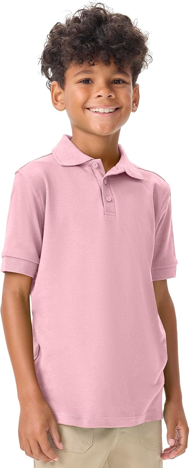 Classroom Polo Shirt Boys and Girls, Short Sleeve Collared T-Shirts