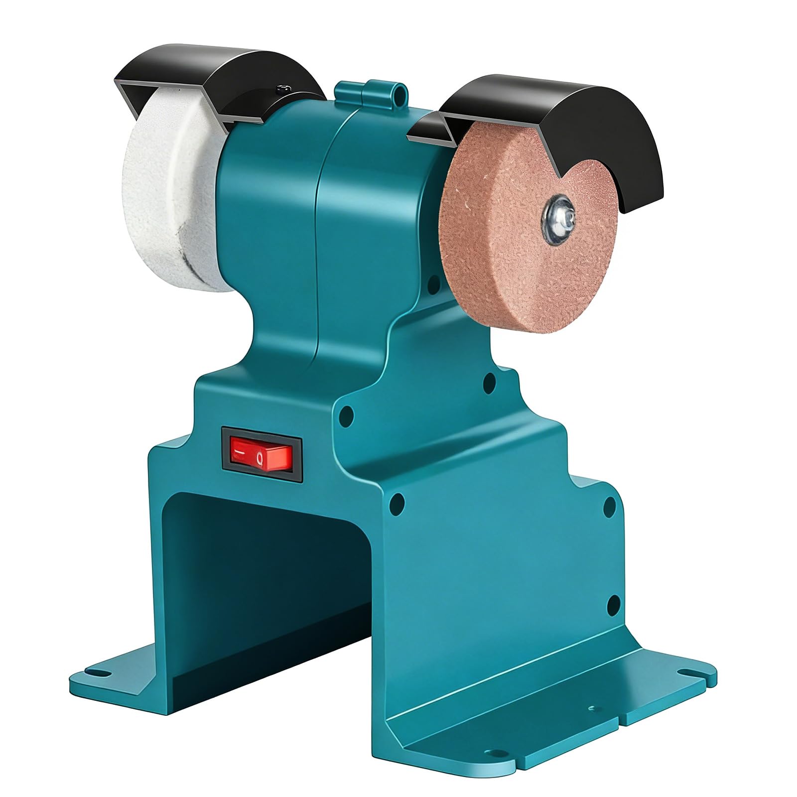 Kalttoy Blue Cordless Electric Benches Grinder With Double Sanding Perfect For 18V Battery Metal Woodworking Diyer Projects Electric Benches Grinder Sharpener