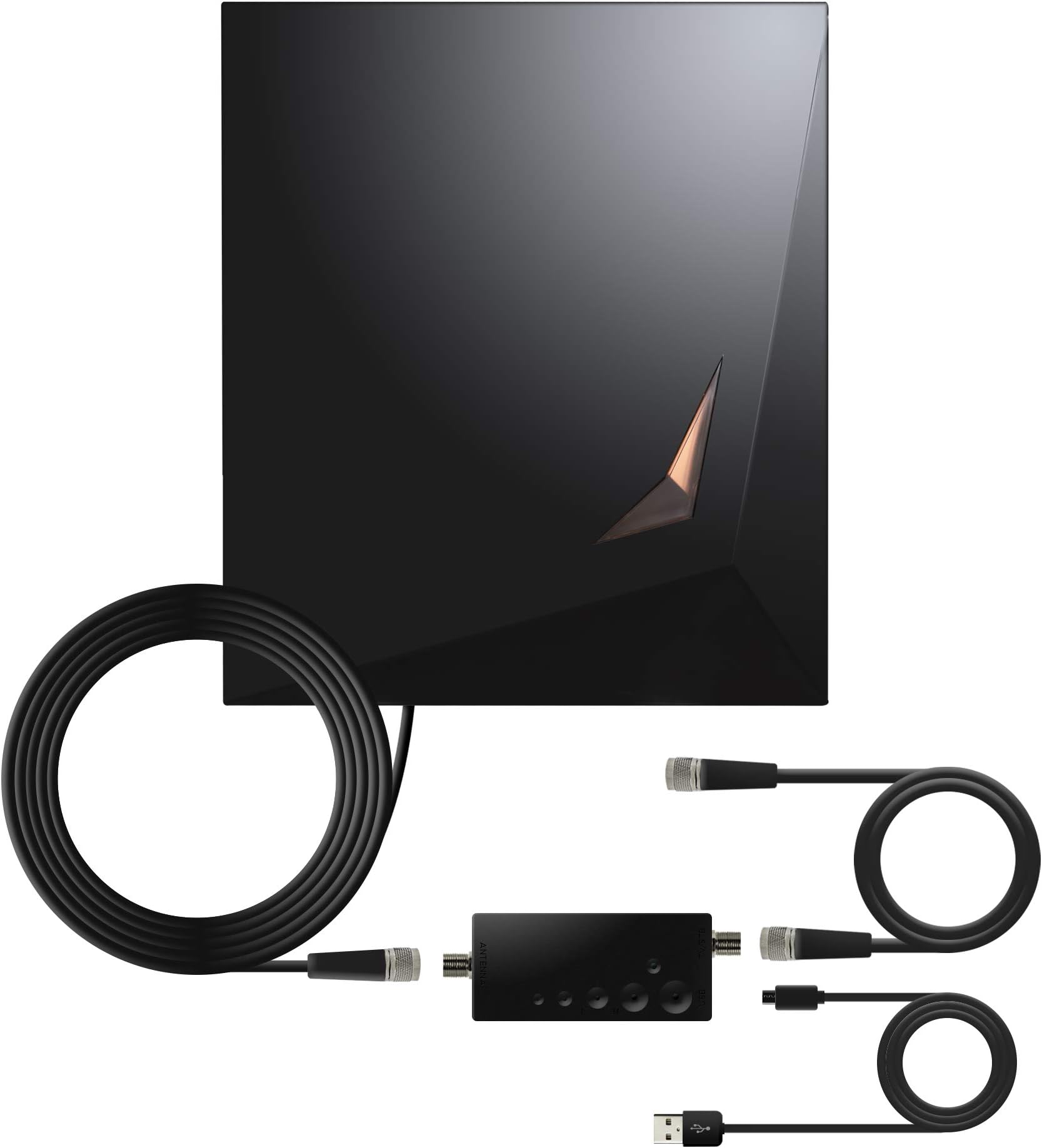 Monster Antenna Amplified Indoor Digital TV Antenna, 1080p, 4K, 60 Miles Range