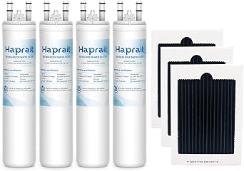 Haprait HP005 Replacement for ULTRAWF Water Filter 4 PCS & PAULTRA Air Filter 3 PCS, Compatibel with Pure Source Ultra, Kenmore 9999, 469999, 46-9999, A0094E28261