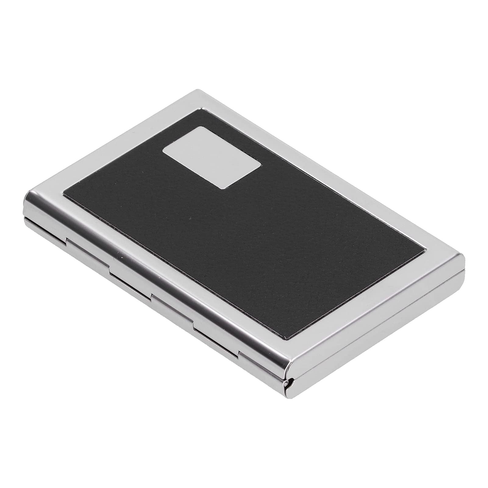 Jwthee 6 Slot Antimagnetic Stainless Steel Card Wallet, Black - Image 1