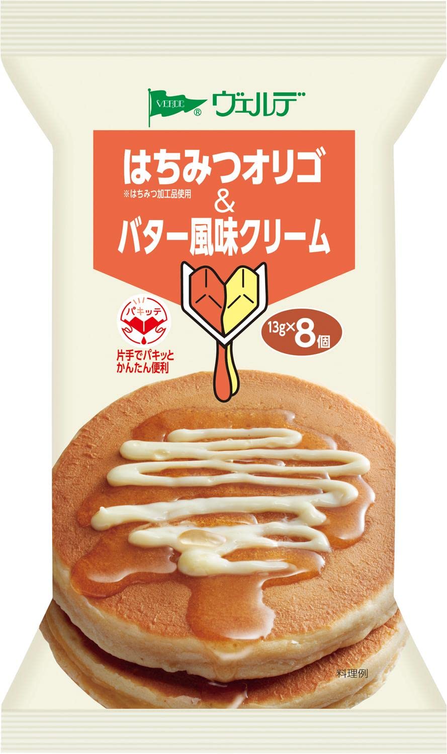 ヴェルデ はちみつ オリゴ & バター 風味 クリーム パキッテ ジャム アヲハタ 13g×8
