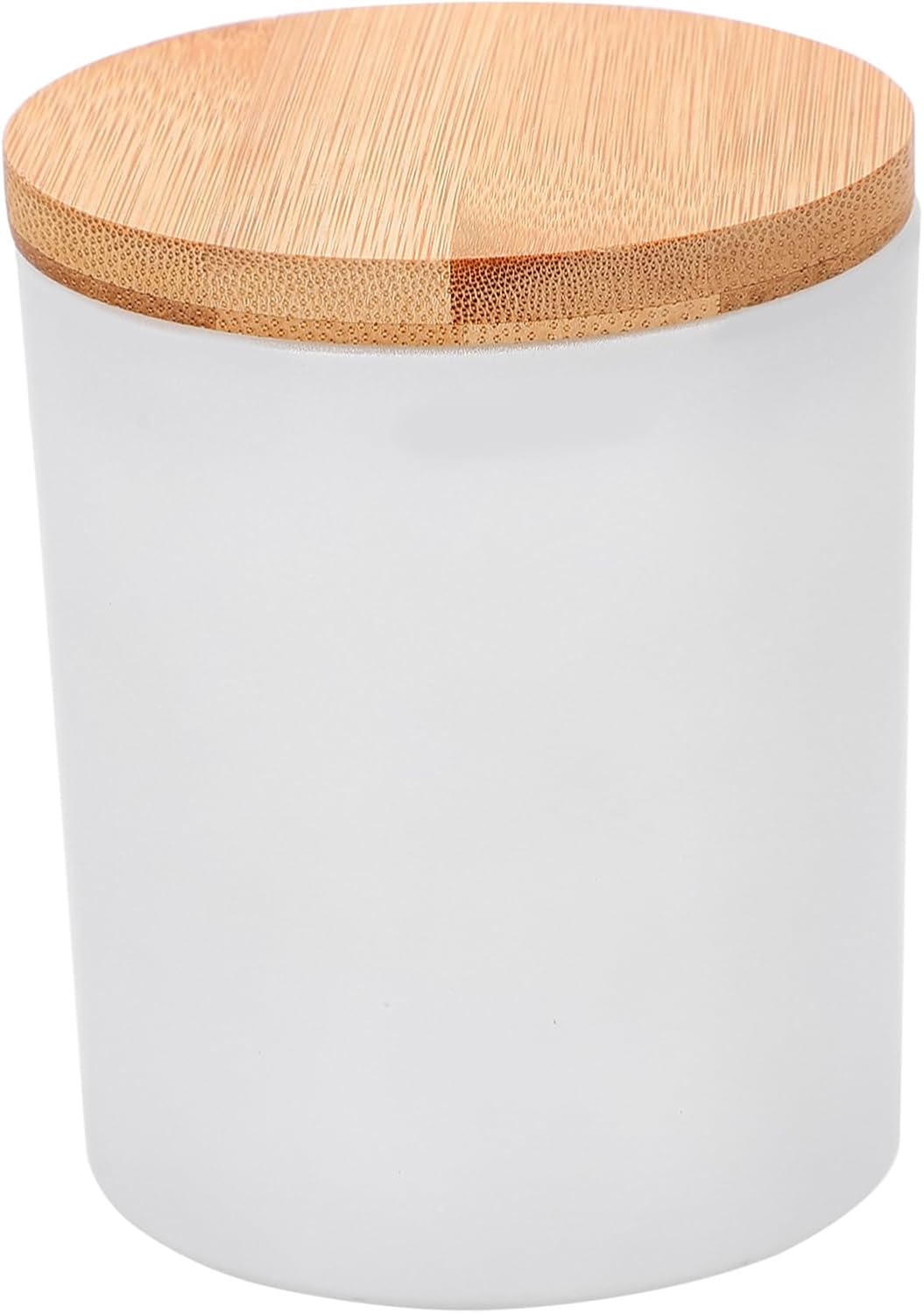 FIXOSHEE 4Sets Glass Candle Tins with Lids for Aromatherapy and DIY Candle Making Round Candle Jars in White for Bedroom Living and Office Use