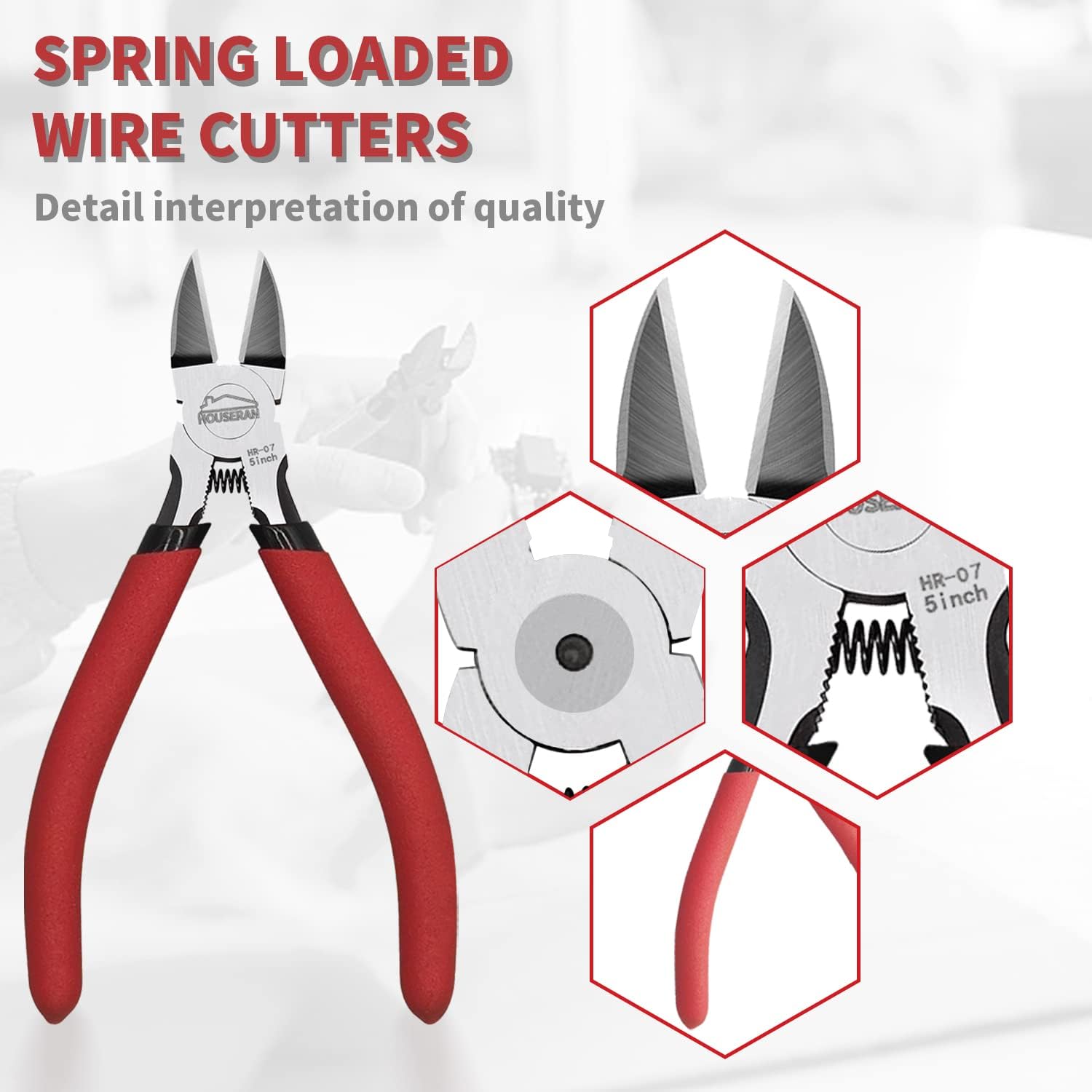 Wire Cutters Set - 2 Pcs Flush Cutters & Side Cutters -3 Wire Cutters Set - 2 Pcs Flush Cutters & Side Cutters -3