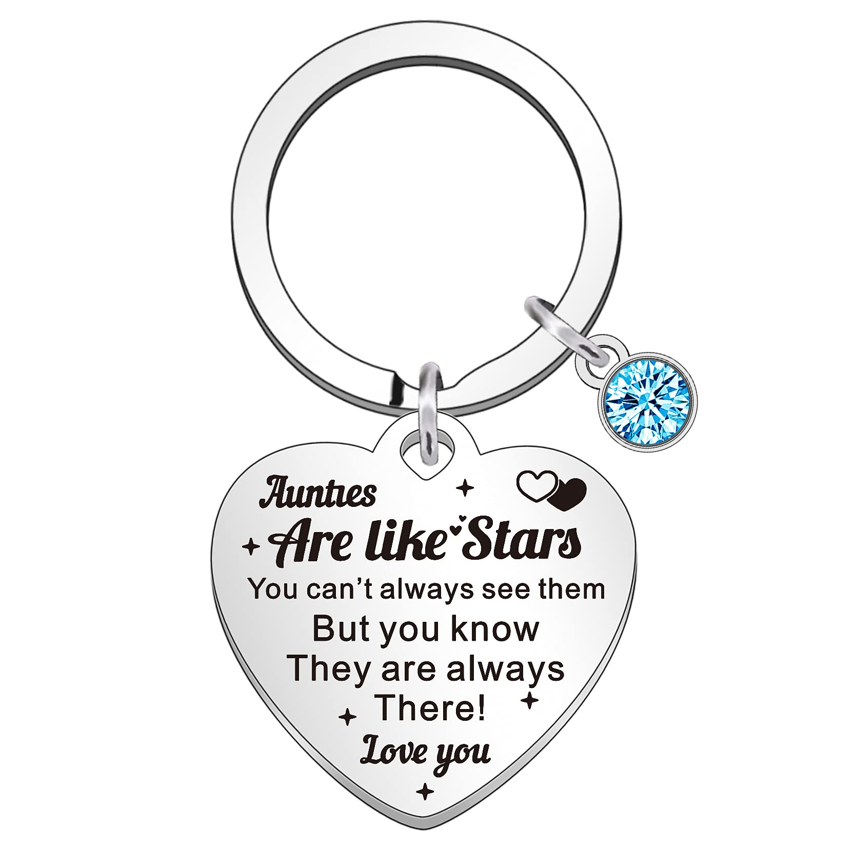Qmvmv Silver Auntie Keyring Aunt Gifts From Niece Nephew Christmas Birthday Gift For Aunties