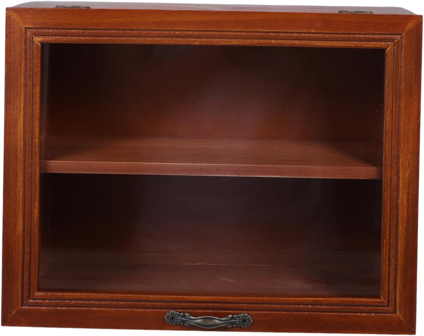 1Pc Desktop Cosmetics Storage Box Retro Design Makeup Organizer for Home Sundries Practical Holder Space Saving Display Cabinet for Tea Set and Daily Essentials