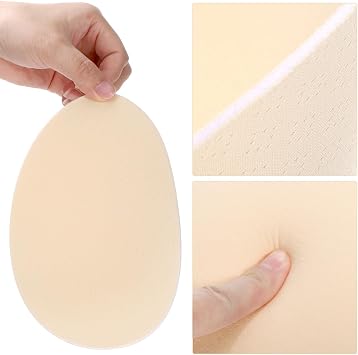 2 Pairs Chinlon Butt Pads for Women, Breathable Hip Dip Pads Enhancer, High Elastic Invisible Lifter Shapewear Panties for Bigger Butt, Seamless Buttocks Padded Underwear (Beige)