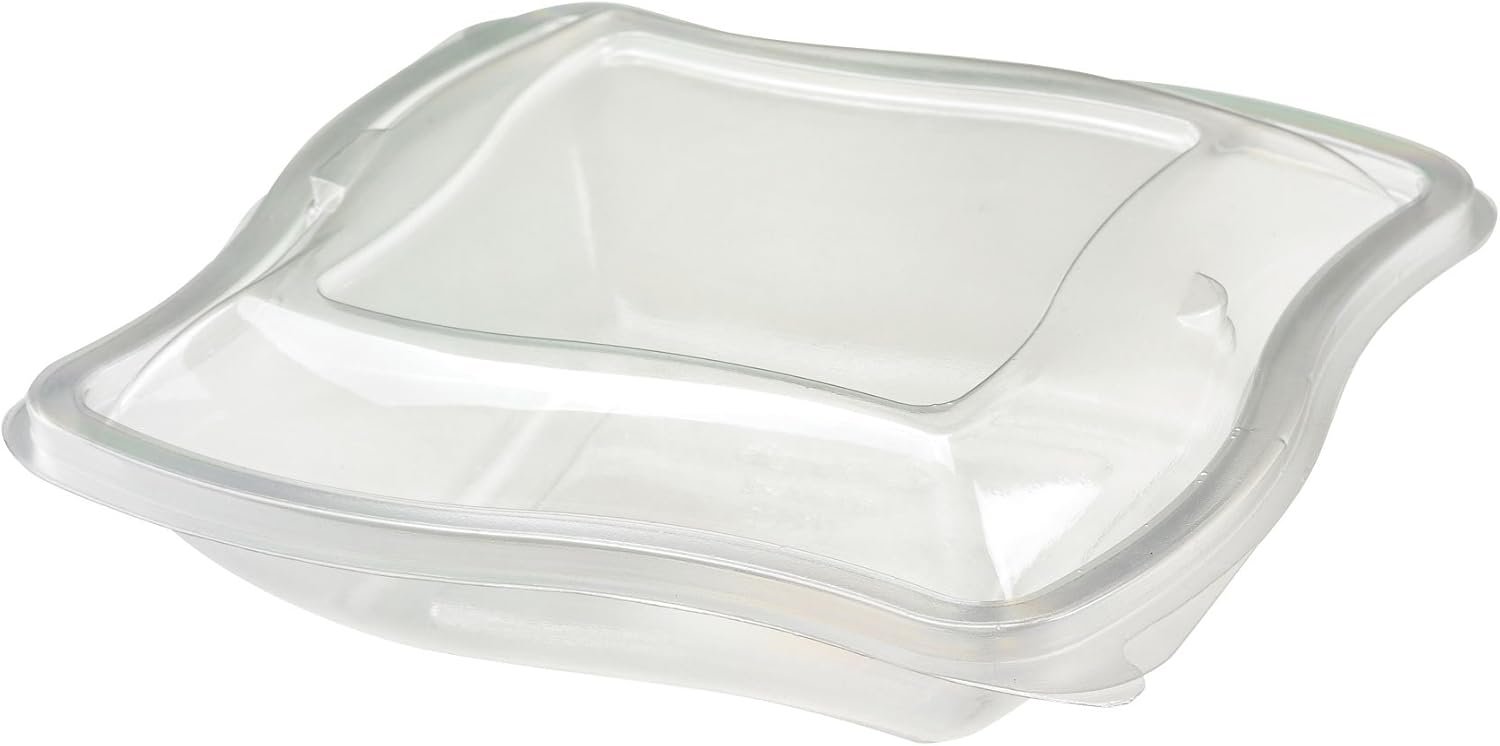 480 x Medium Square Fruit Salad Containers 375cc Wave (free
