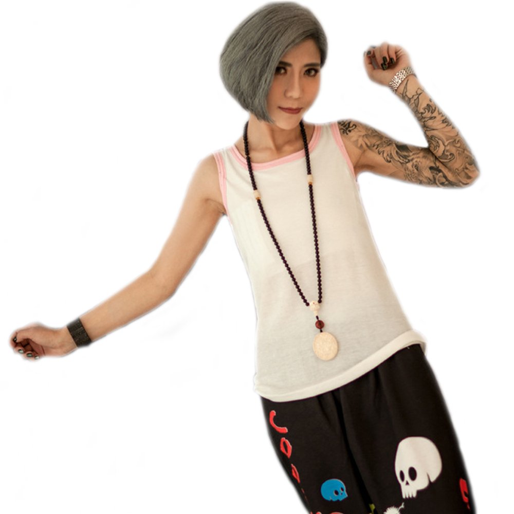 BaronHong Bawełniany elastyczny bandaż na klatkę piersiową, kolorowa kamizelka, tank top dla lesbijek Tomboy