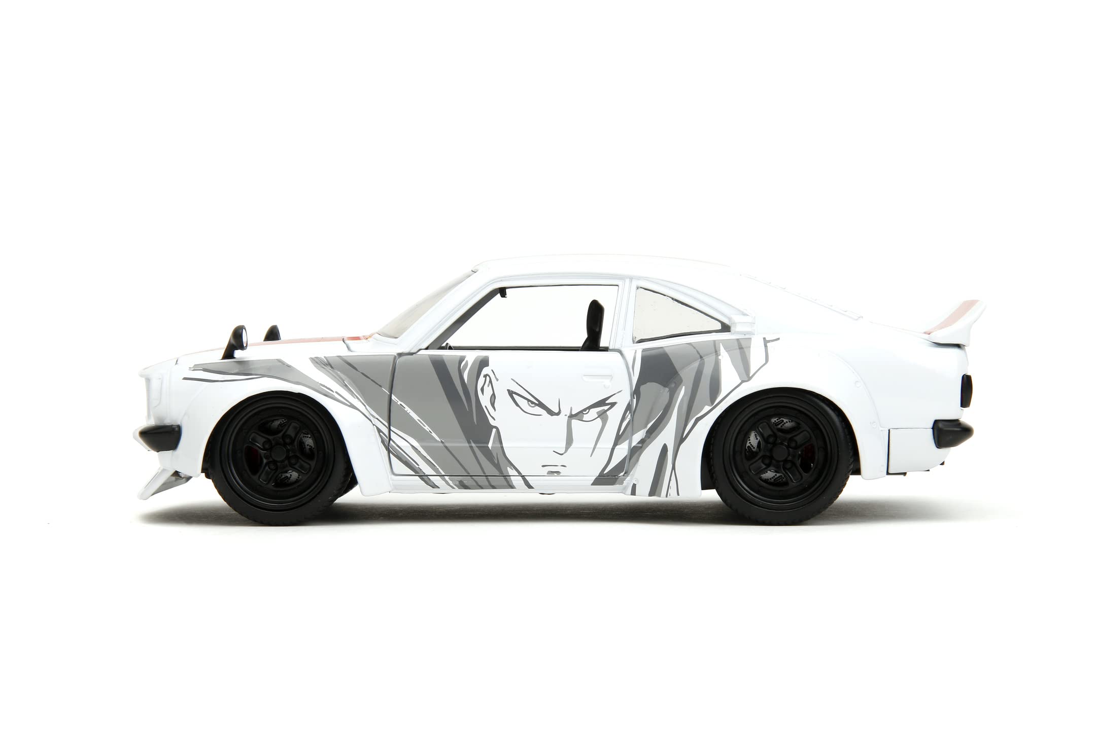 JADA One Punch Man 1:24 1974 Mazda RX-3 1:24 Die-cast Car & 2.75" Saitama Figure, Toys for Kids and Adults - Image 4