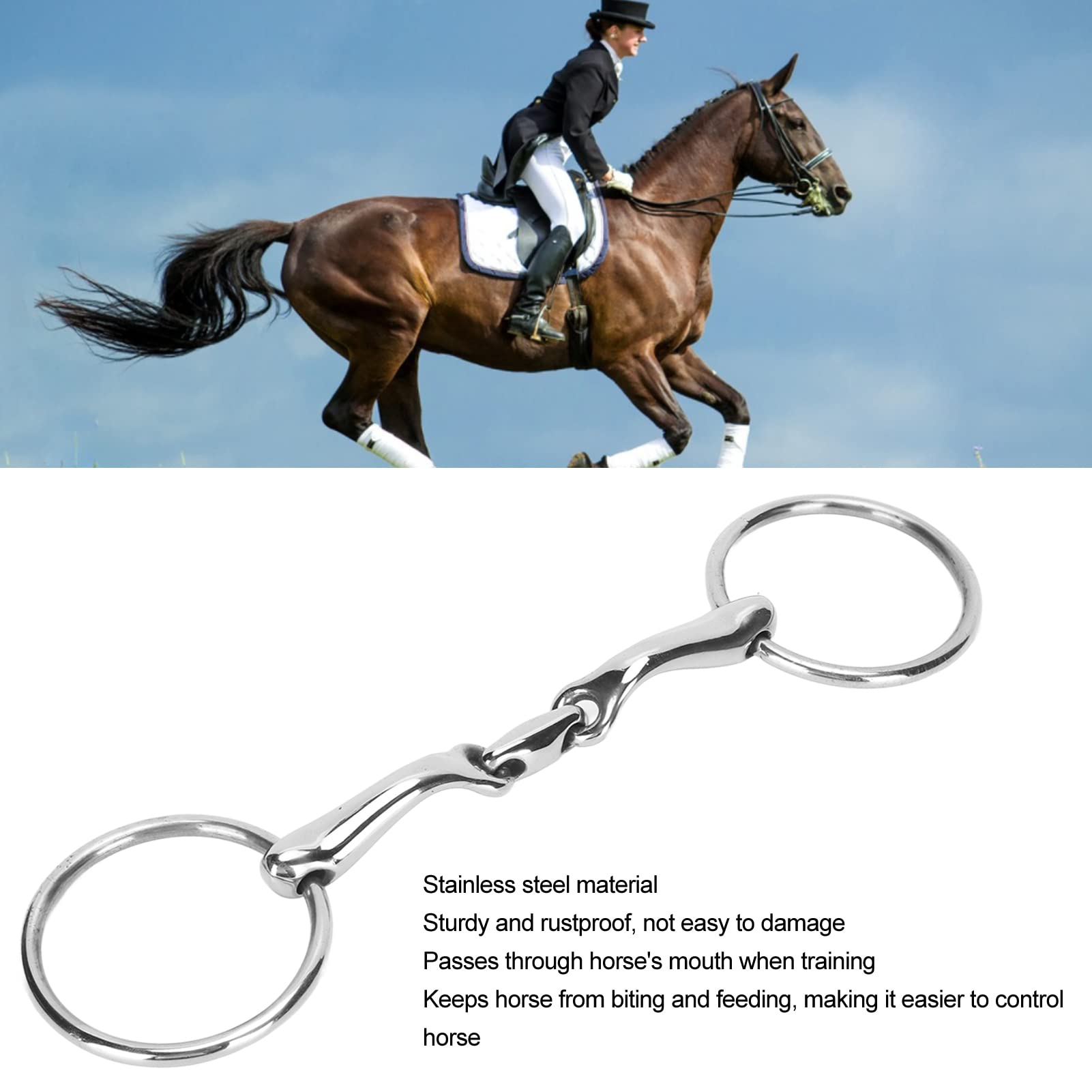 Mors à Filet,bouche Mullen Et Anneau Libre Pour Cheval Weatherbeeta Korsteel F