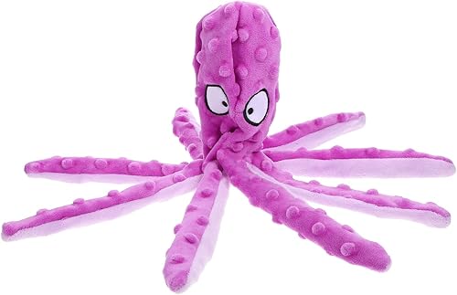 Juguete chirriante para mascotas con diseño de pulpo, resistente a las mordeduras, juguete para masticar