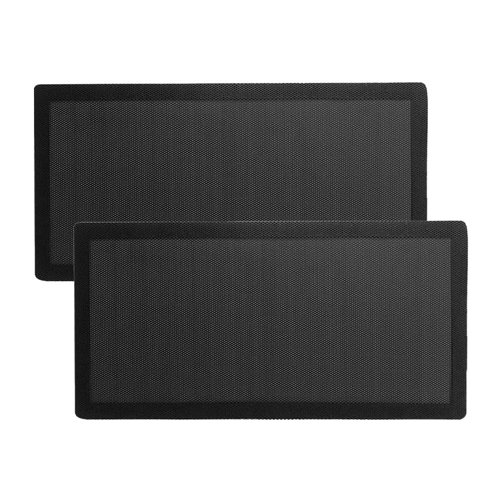 Osłona przeciwpyłowa komputera Filtr przeciwpyłowy wentylatora obudowy komputera Siatka PC Osłona filtra Grille Magnetyczna rama Siatka przeciwpyłowa PVC Czarna 2 szt. 280 mm x 140 mm