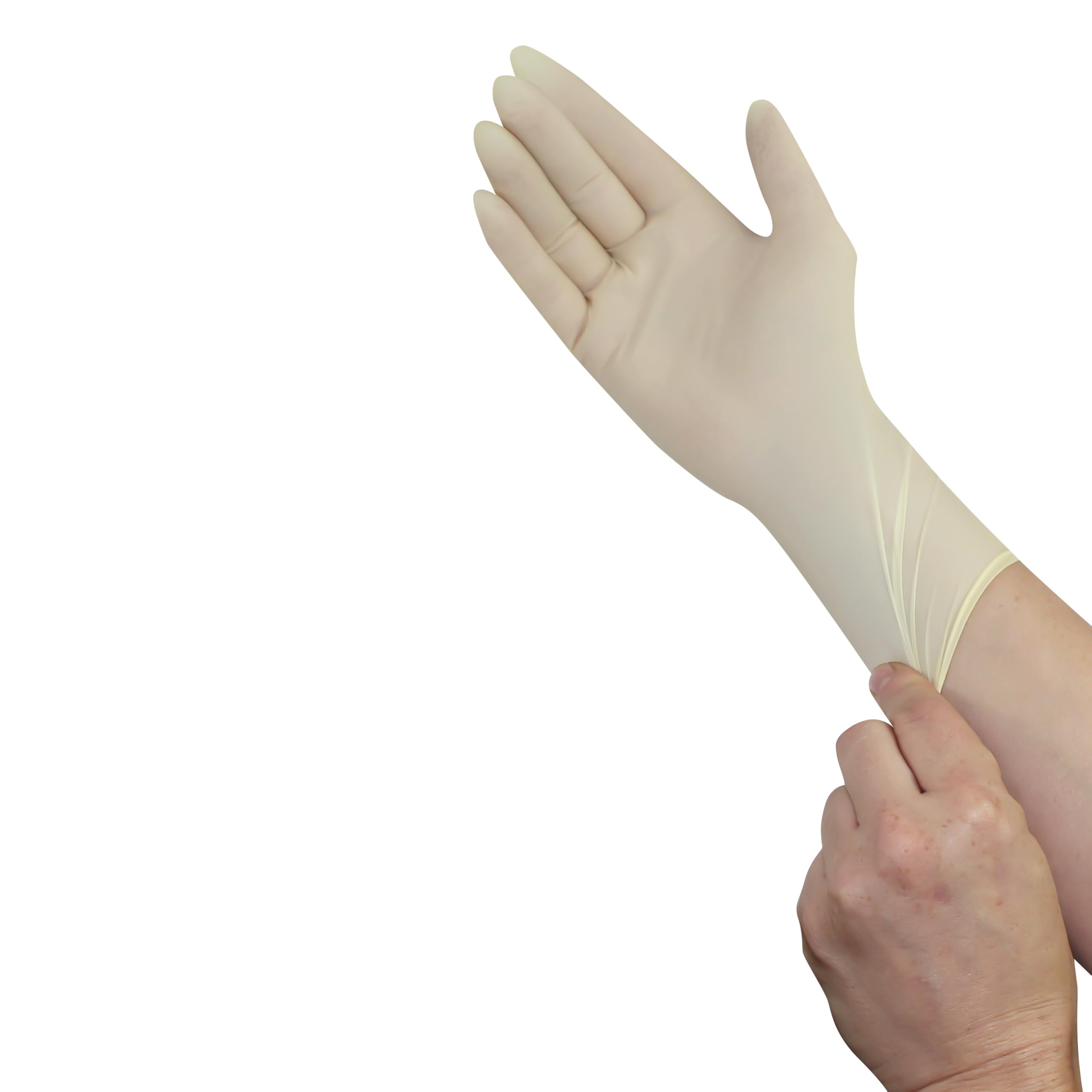 Medi-Inn+ Latex Premium Einmalhandschuhe, Gr. L, 10 x 100 Stück – puderfrei, naturfarben, für Medizin, Pflege & Labor