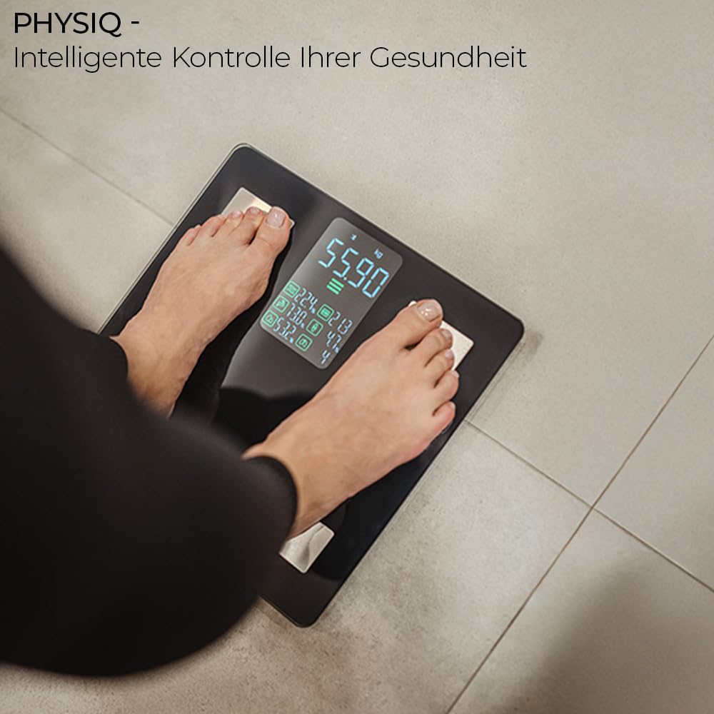 Personenwaage Digital Körperwaage Waage Personen | Weight Scale Digitale Personenwaagen mit Körperfettanalyse | Körperfettmessgerät Personenwage Analysewaage