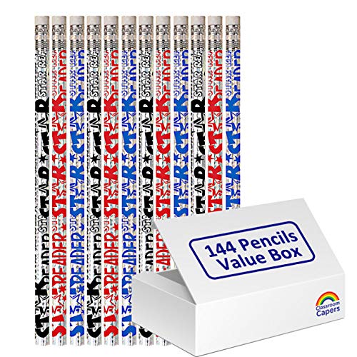 144 x Star Reader Pencils with Erasers. Perfect Class Present. Value Box