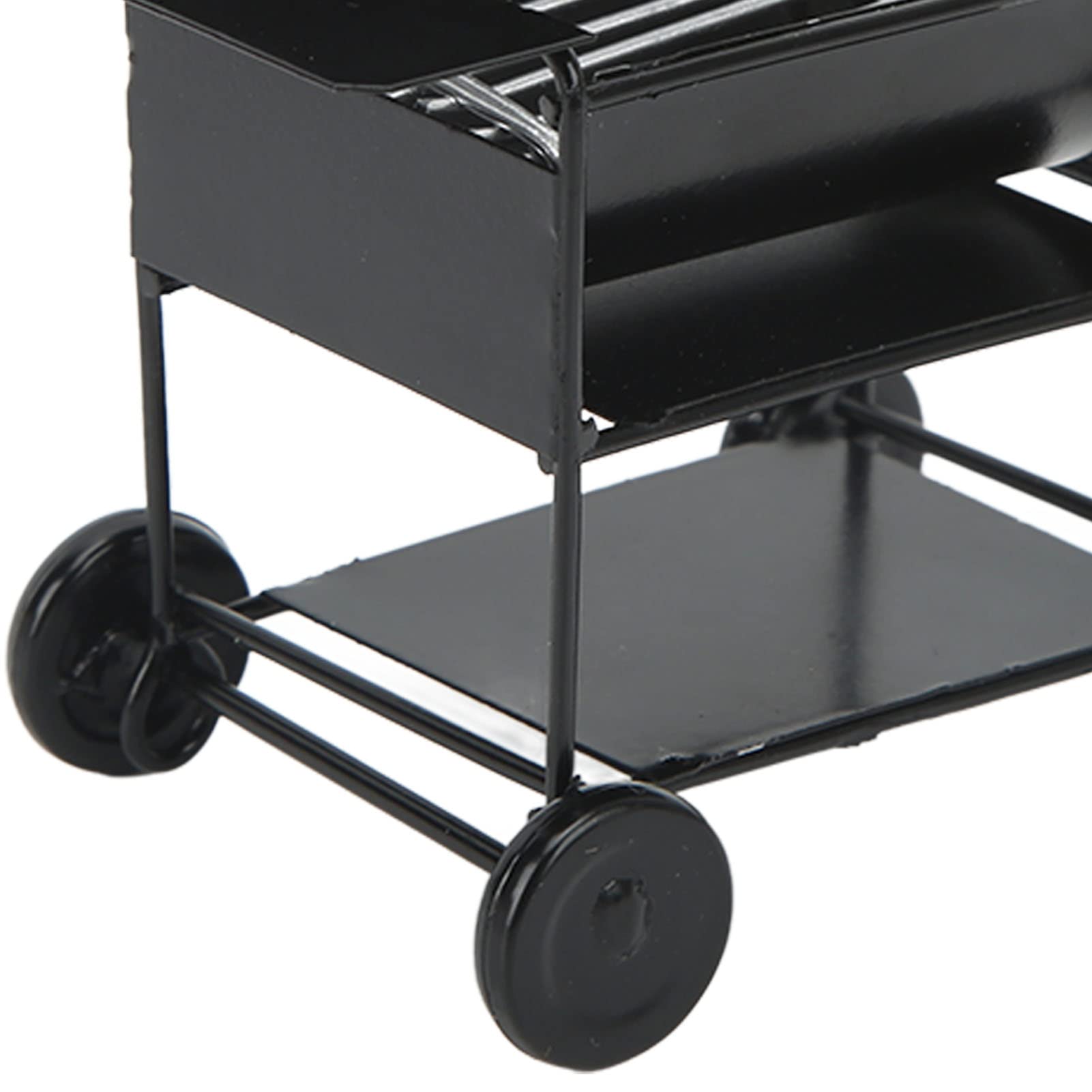 EVTSCAN 1/12 Miniatura casa delle Bambole - Griglia per Barbecue Mini griglia per Barbecue Modello di Forno per Barbecue Decorazione per Auto RC Modello di Carrello per Barbecue