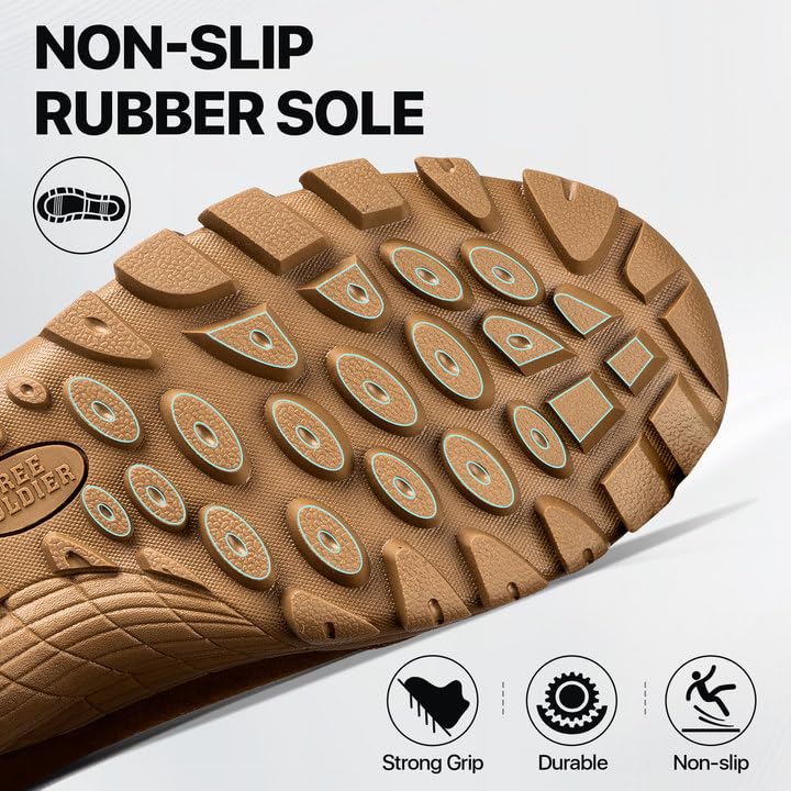 FREE SOLDIER Men's Waterproof Tactical Hiking Boots Military Work Boots Combat Boots2